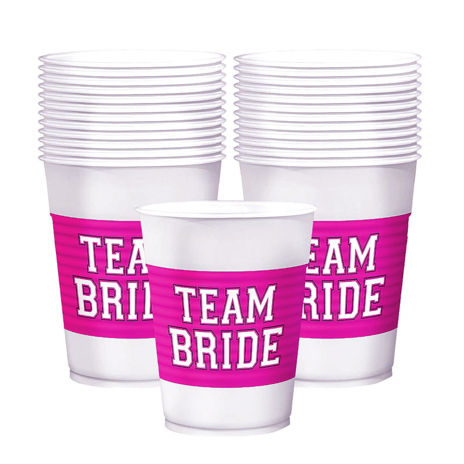 Team Bride Plastic Cups (Pack of 25)