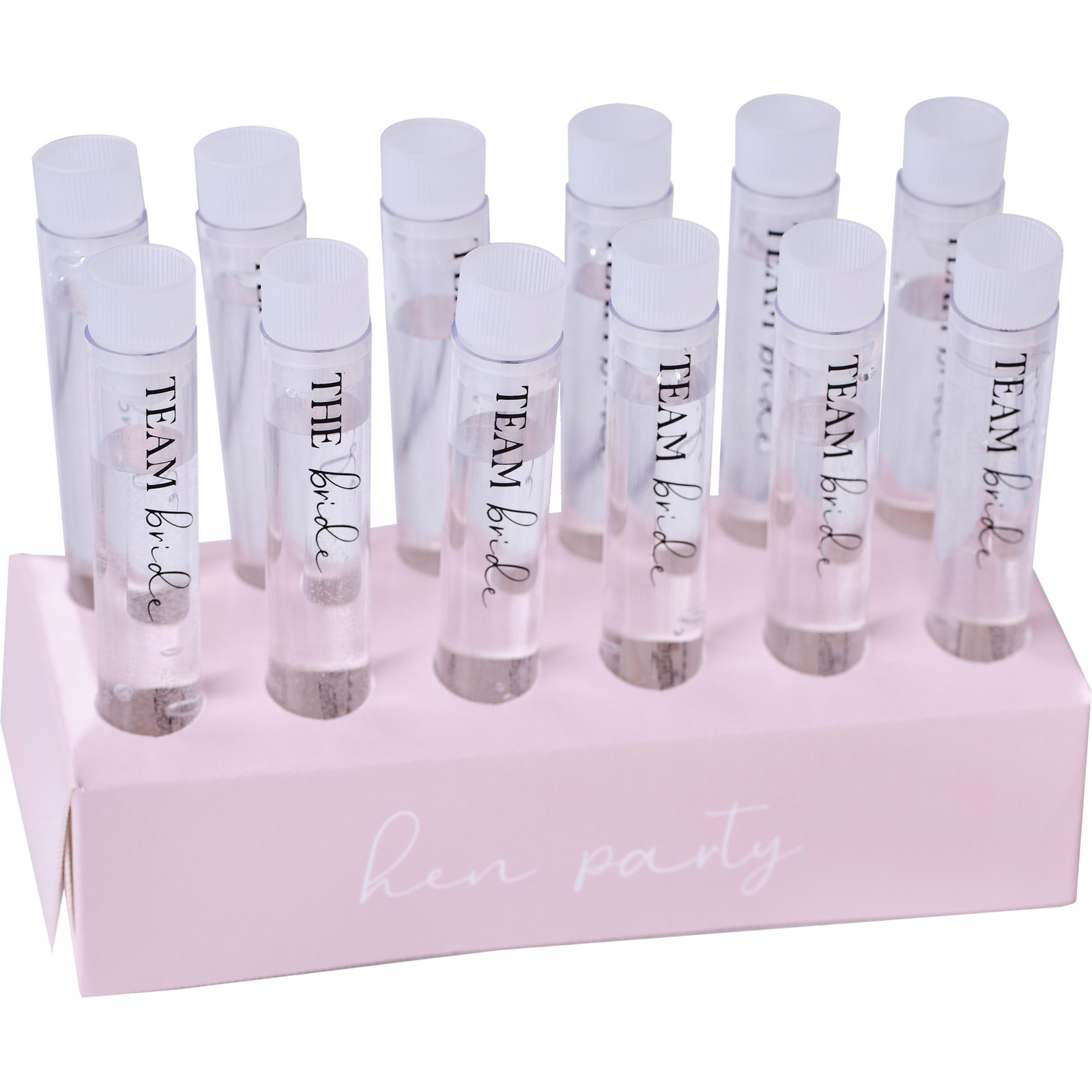 Ginger Ray Team Bride Shot Tubes With Tray (Box of 12)
