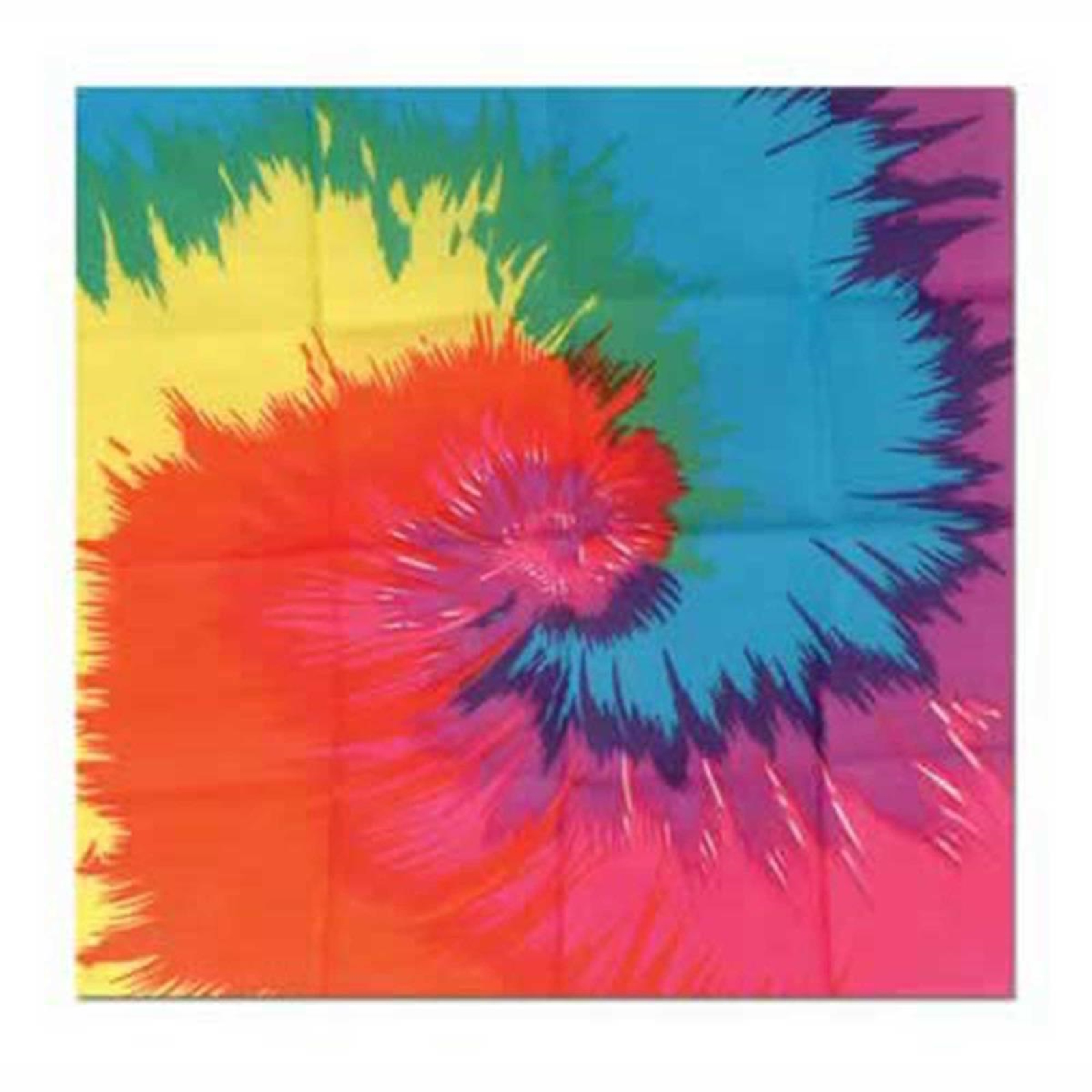 Funky Tie Dye Bandana Adult Costume Accessory