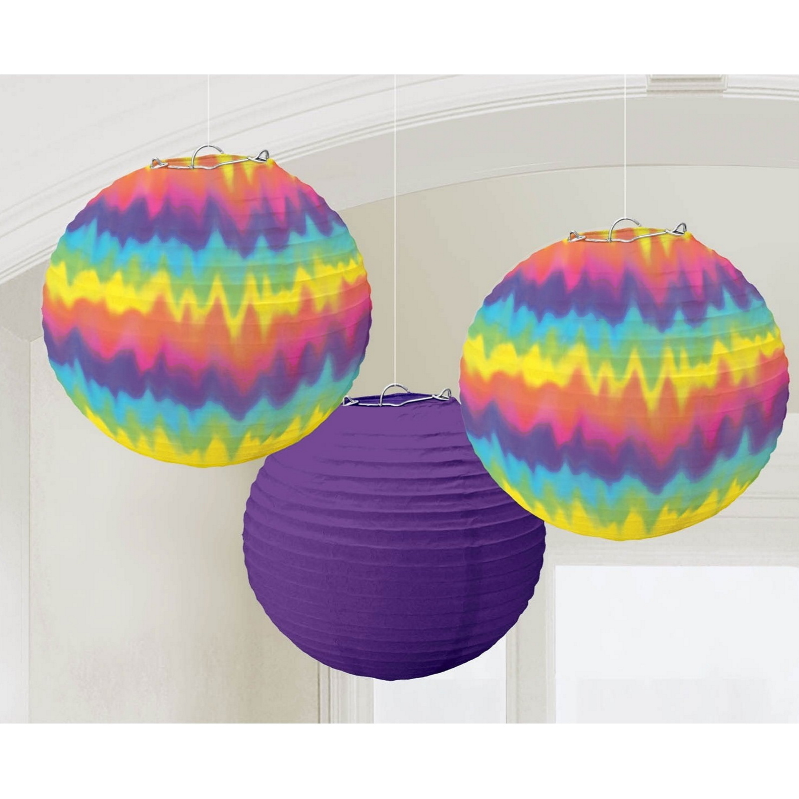 Feeling Groovy Paper Lanterns (Pack of 3)