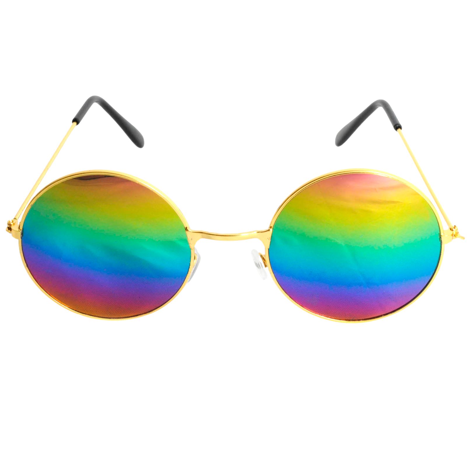 Adult Rainbow Round Hippie Party Glasses 