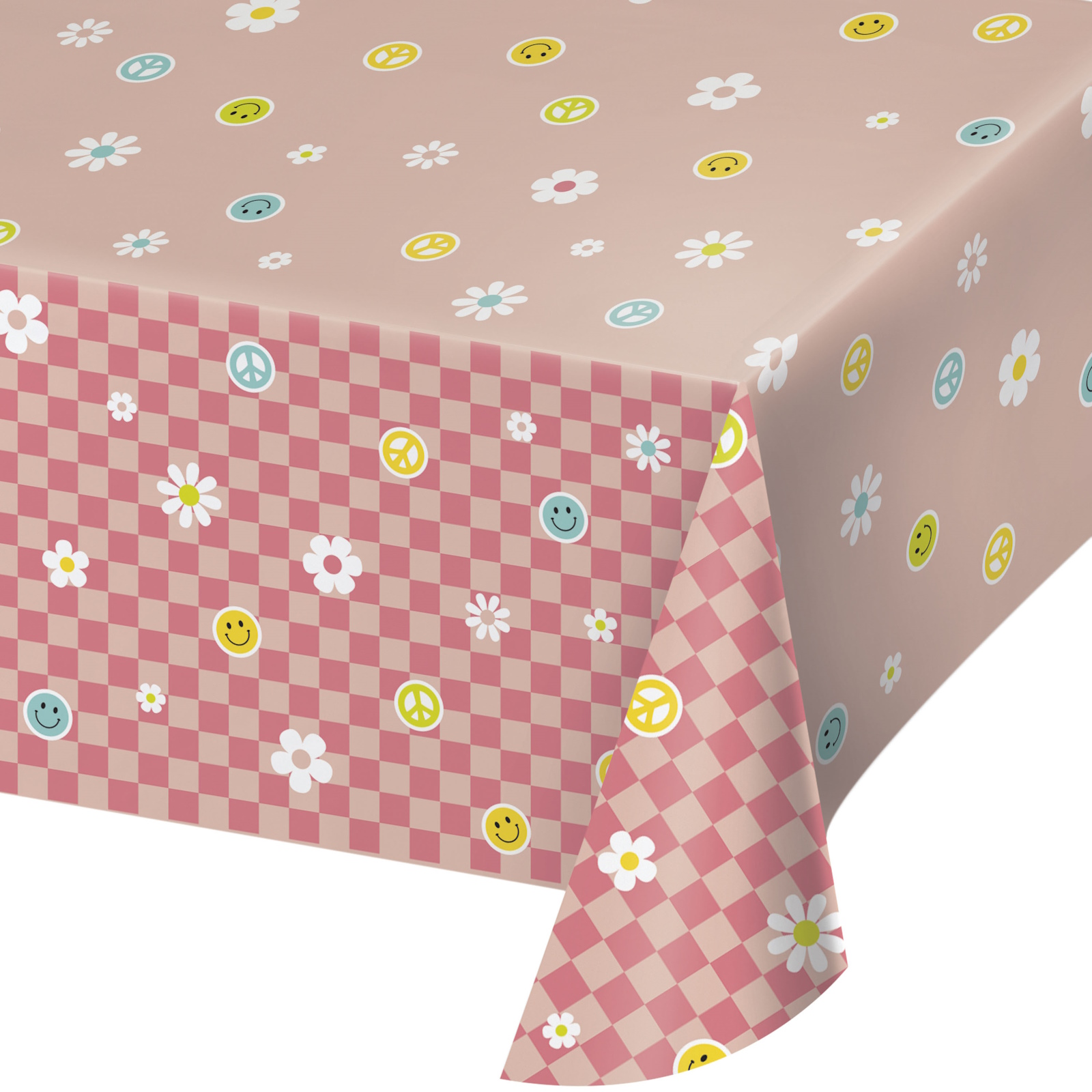 Flower Power Fun Paper Tablecloth