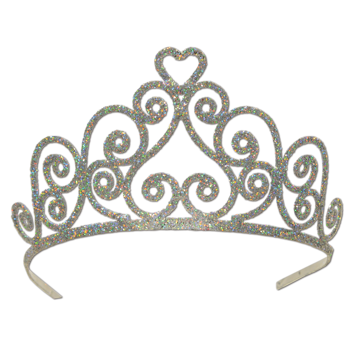 Glittered Silver Tiara