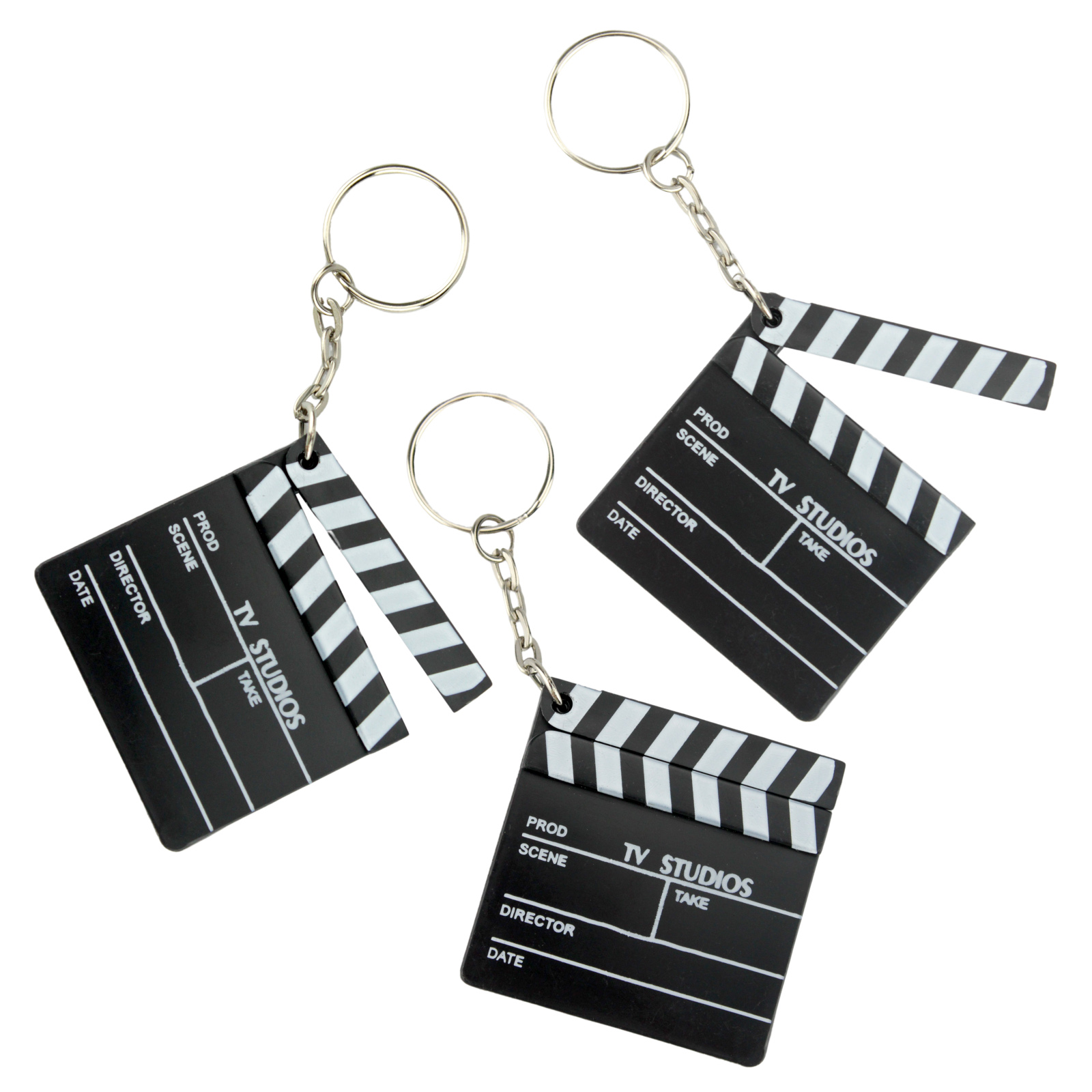 Movie Clapboard Keyrings (Pack of 12) 