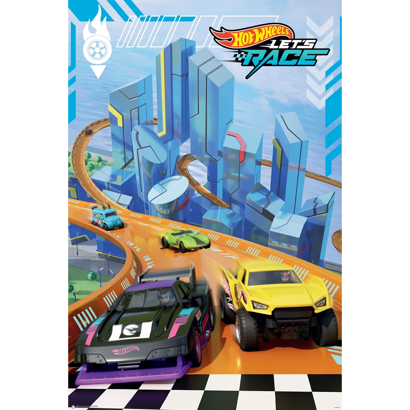 Hot Wheels Track Poster