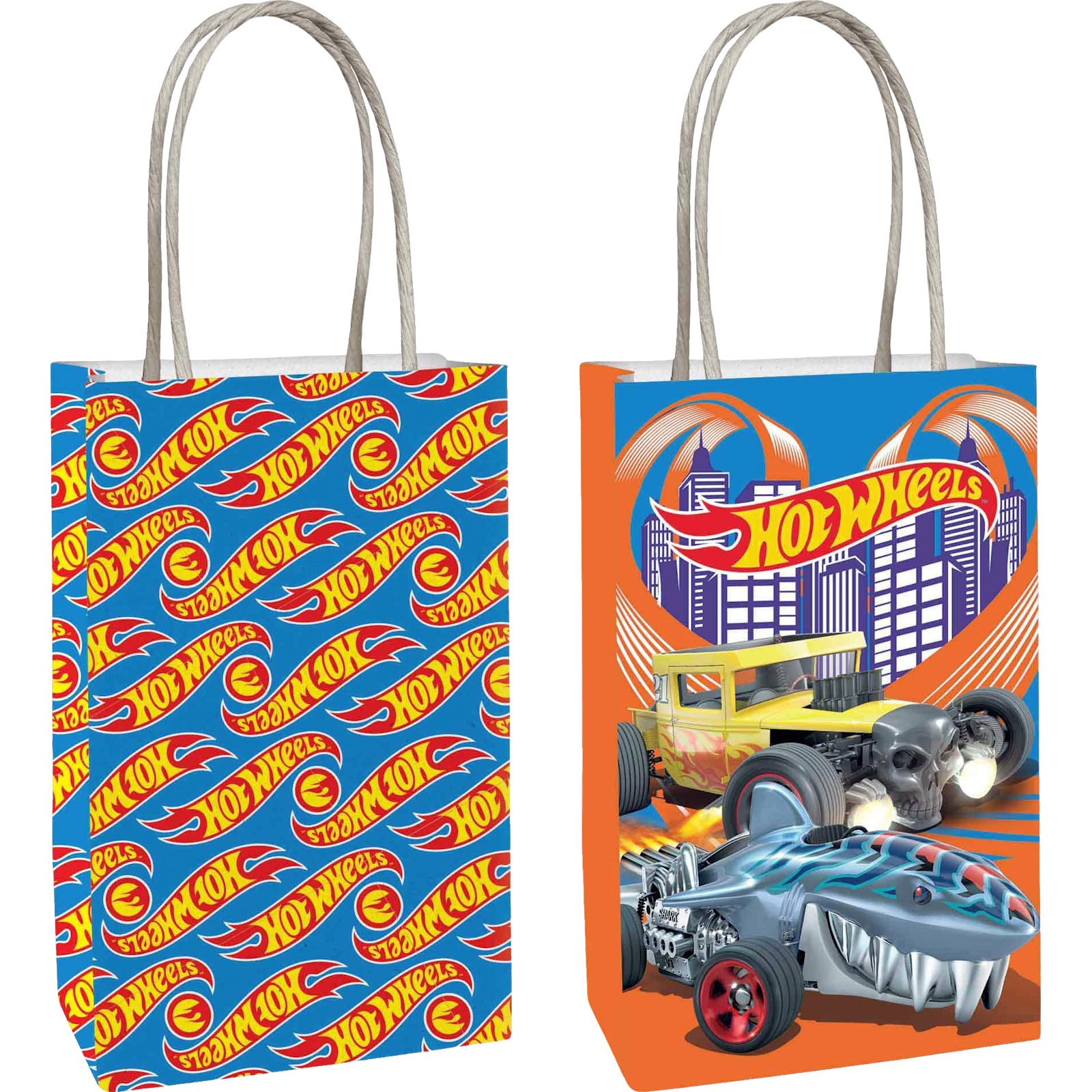 Hot Wheels Paper Gift Bags (Pack of 8)
