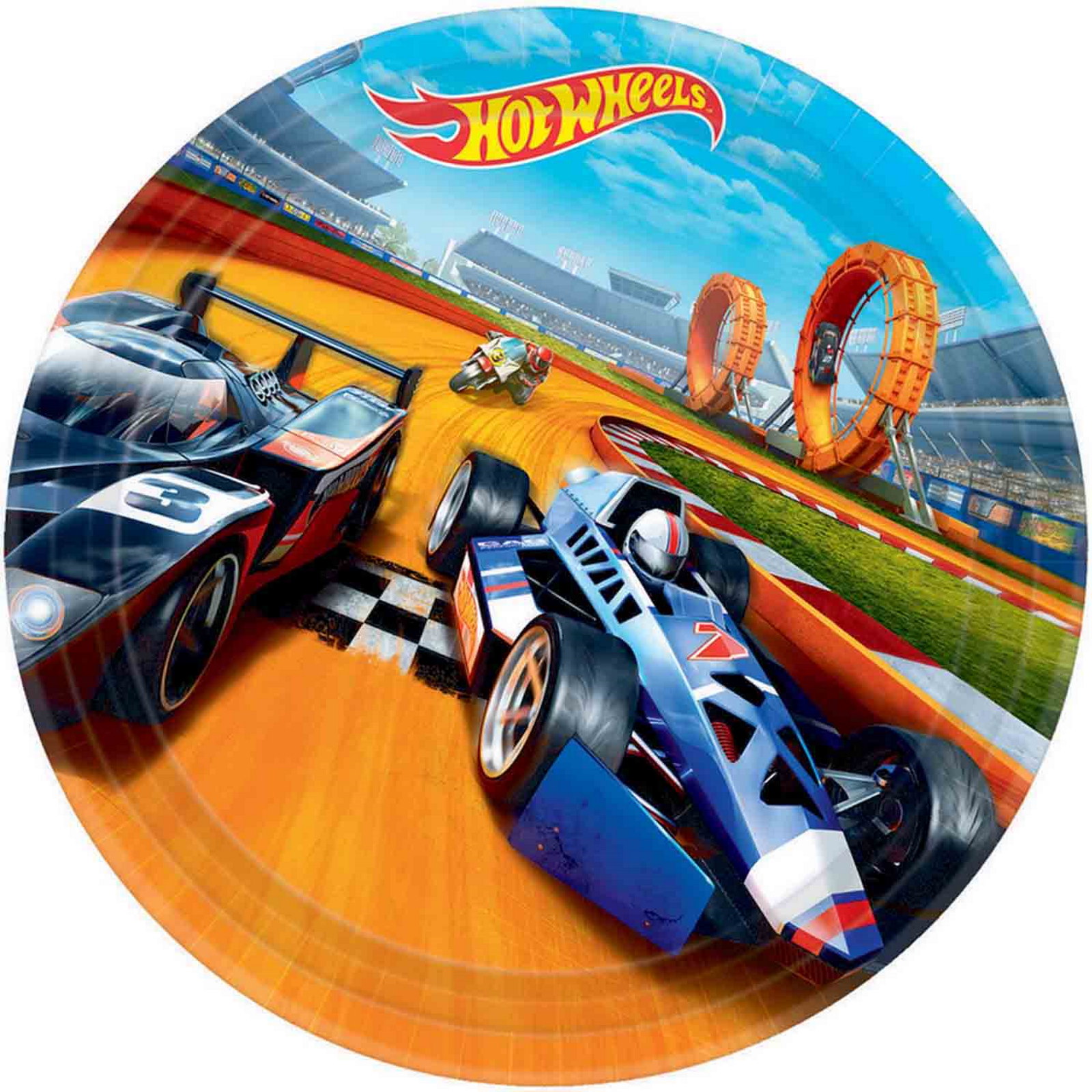 Hot Wheels Wild Racer Large Paper Plates (Pack of 8)