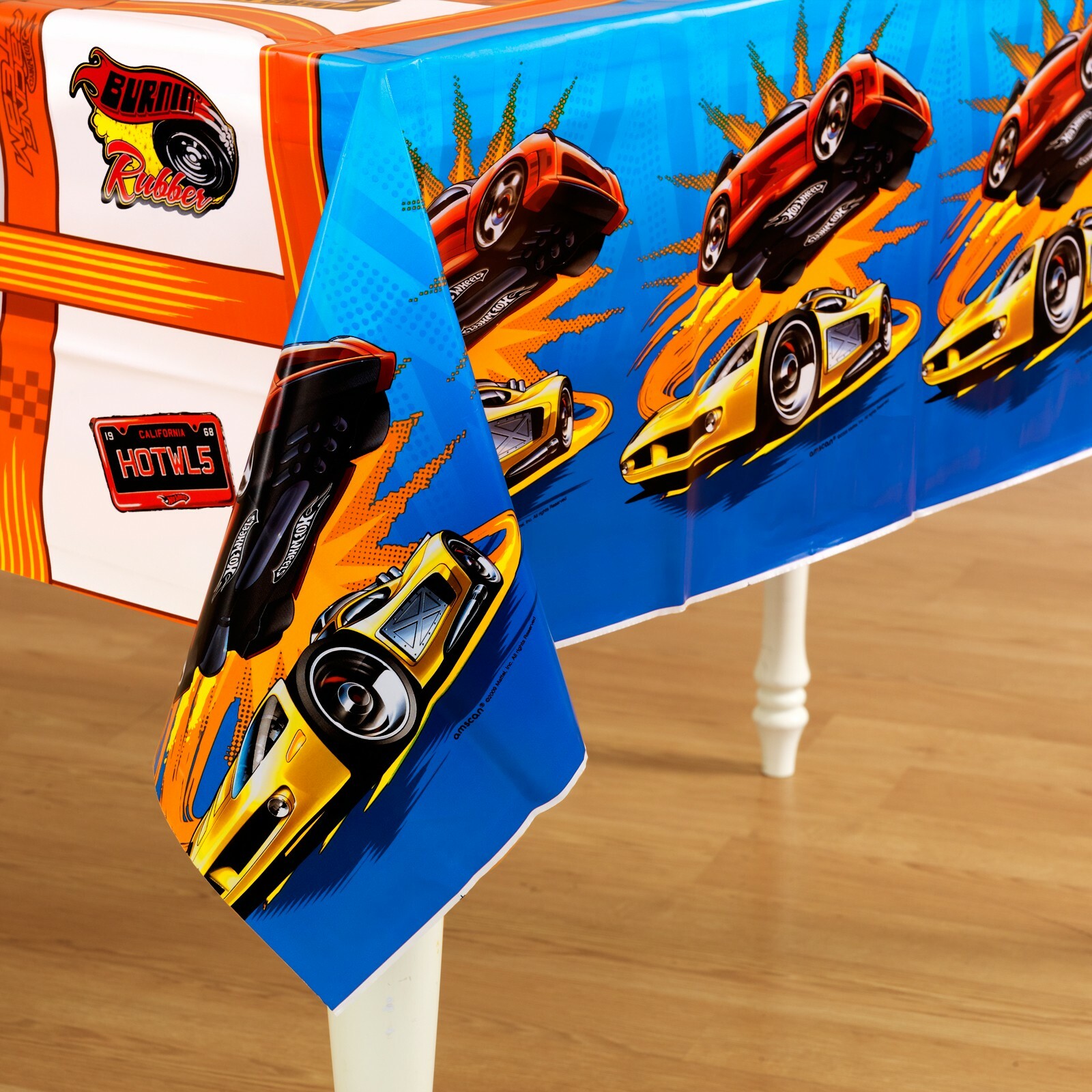 Hot Wheels Speed City Plastic Tablecloth
