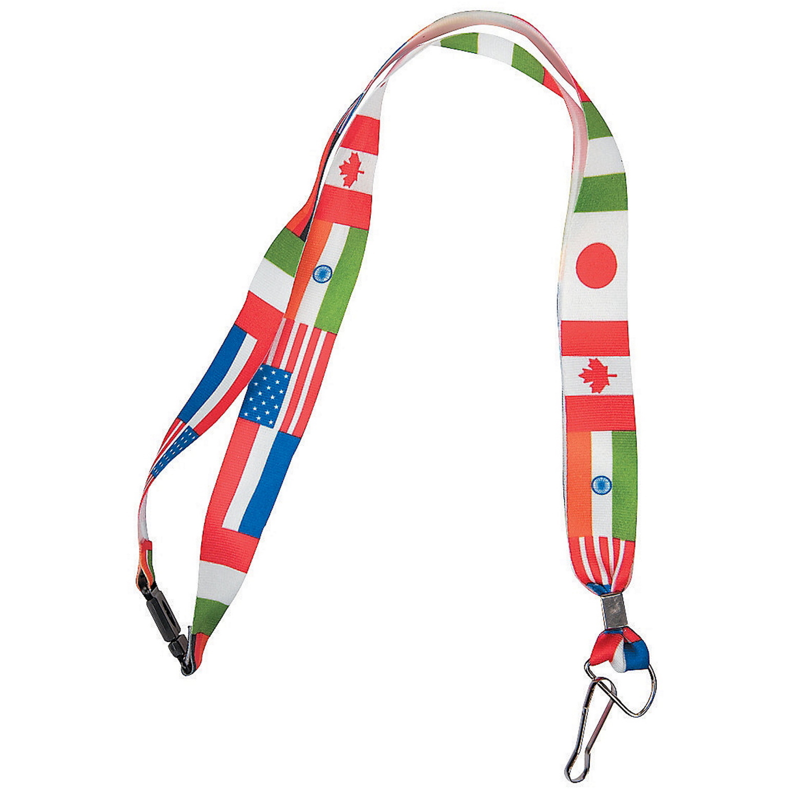 International Flag Lanyards (Pack of 12)