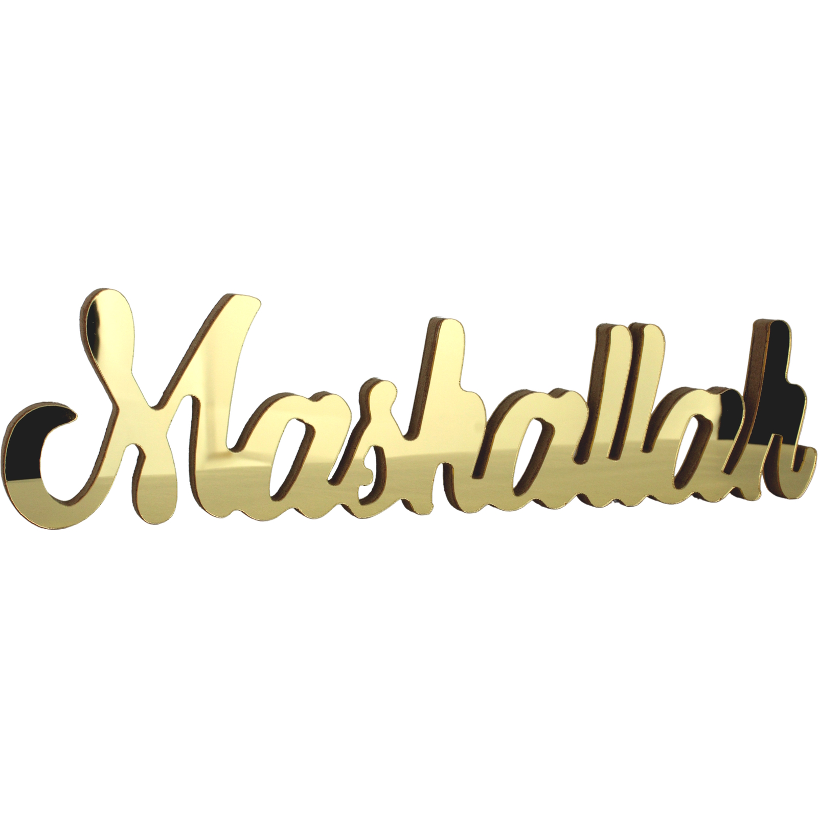 Gold Mirror Mashallah Sign 