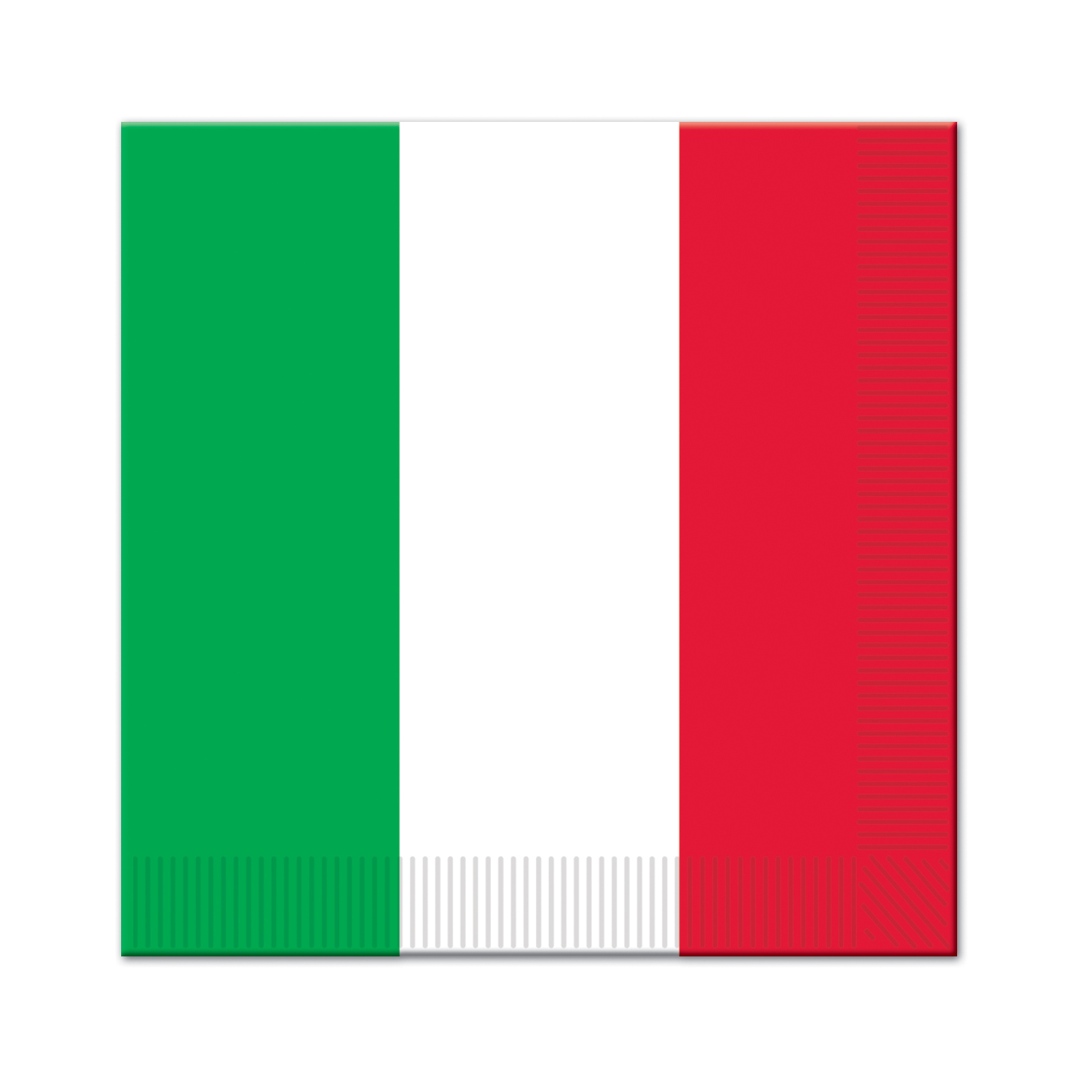 Italian Flag Large Napkins / Serviettes (Pack of 16)