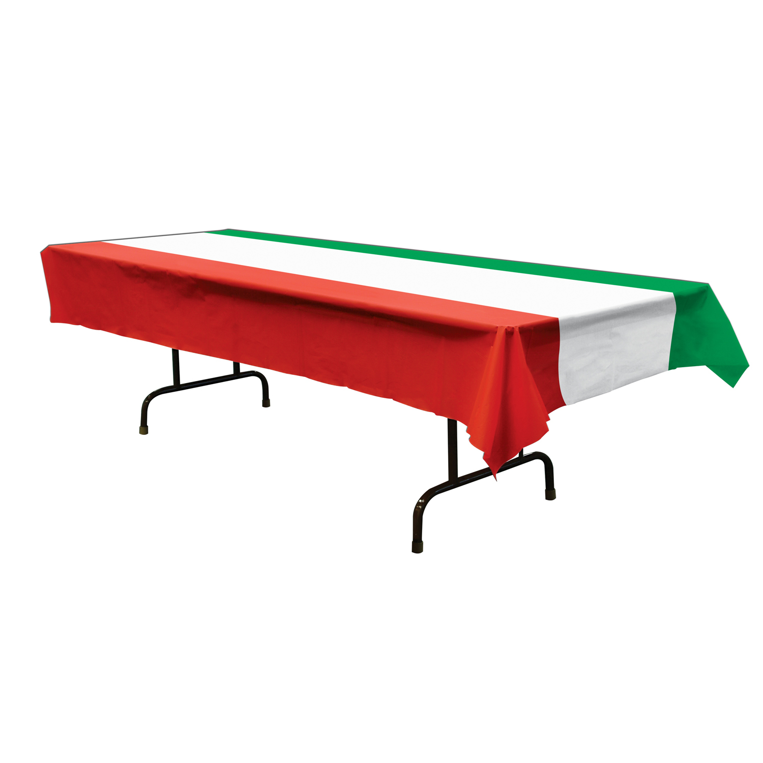 Red White Green Plastic Tablecloth