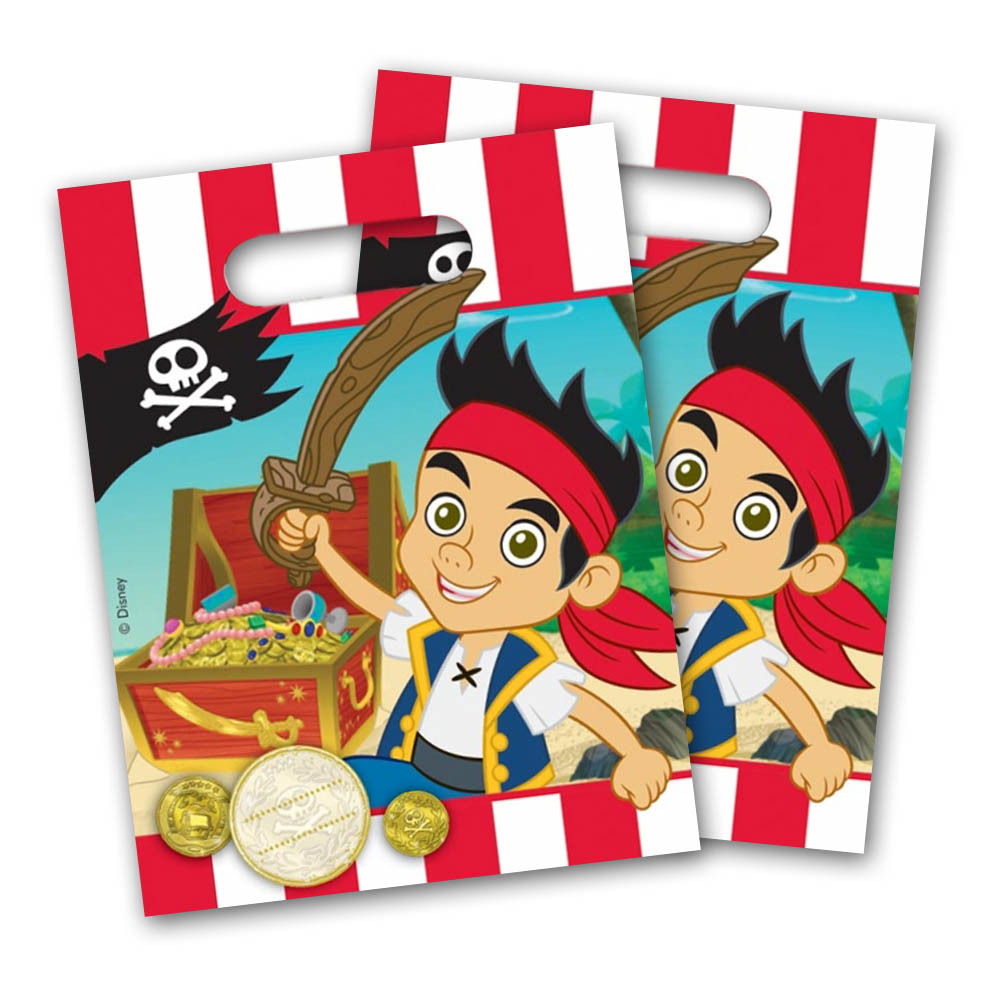 Jake and the Never Land Pirates Lolly/Treat Bags (Pack of 6)