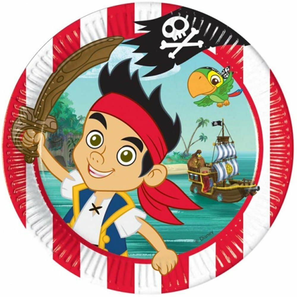 Jake and the Never Land Pirates Large Paper Plates (Pack of 8)