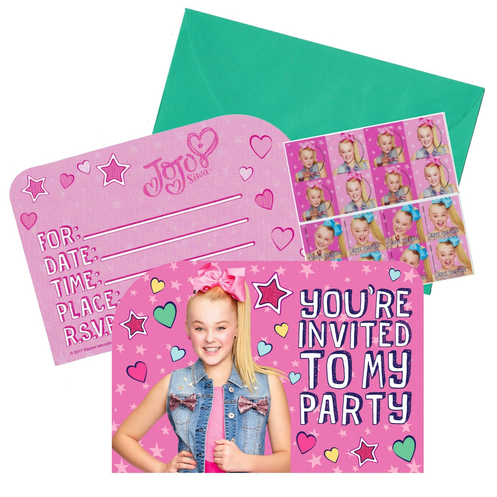 JoJo Siwa Invitation Set (Pack of 8)