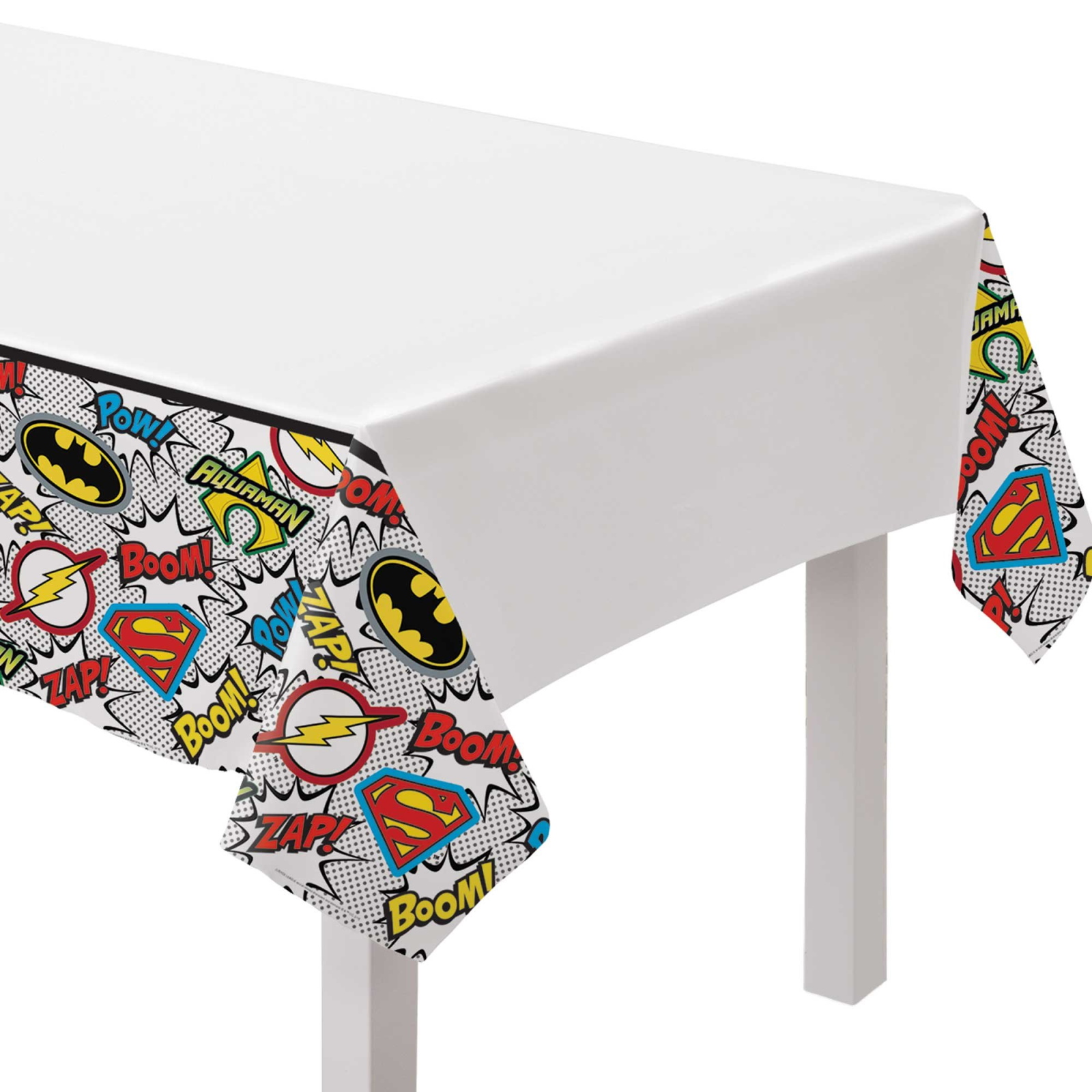 Justice League Heroes Unite Paper Tablecloth