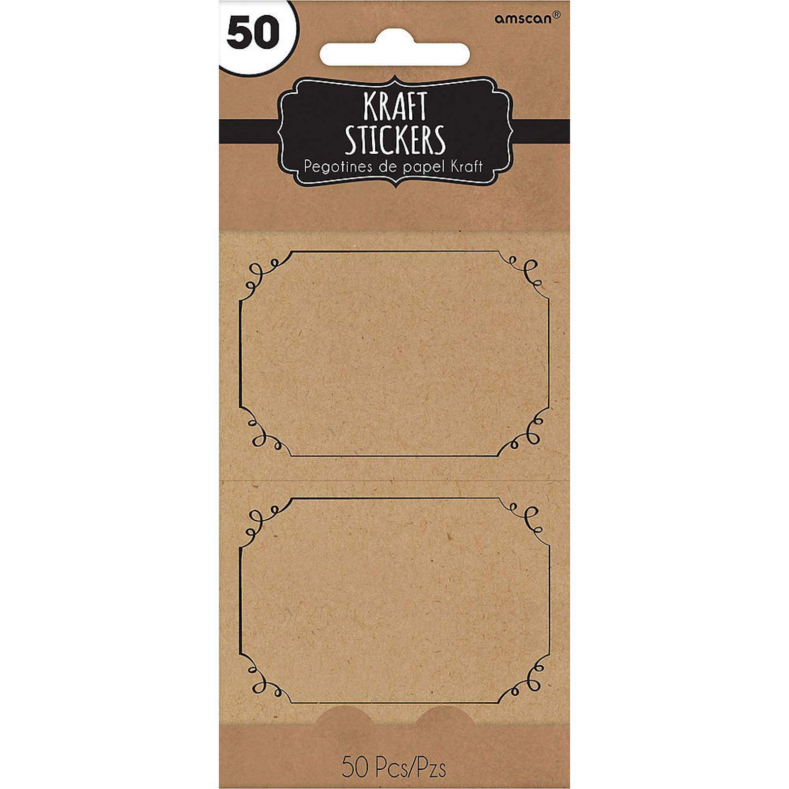 Brown Kraft Paper Gift Labels (Pack of 50)