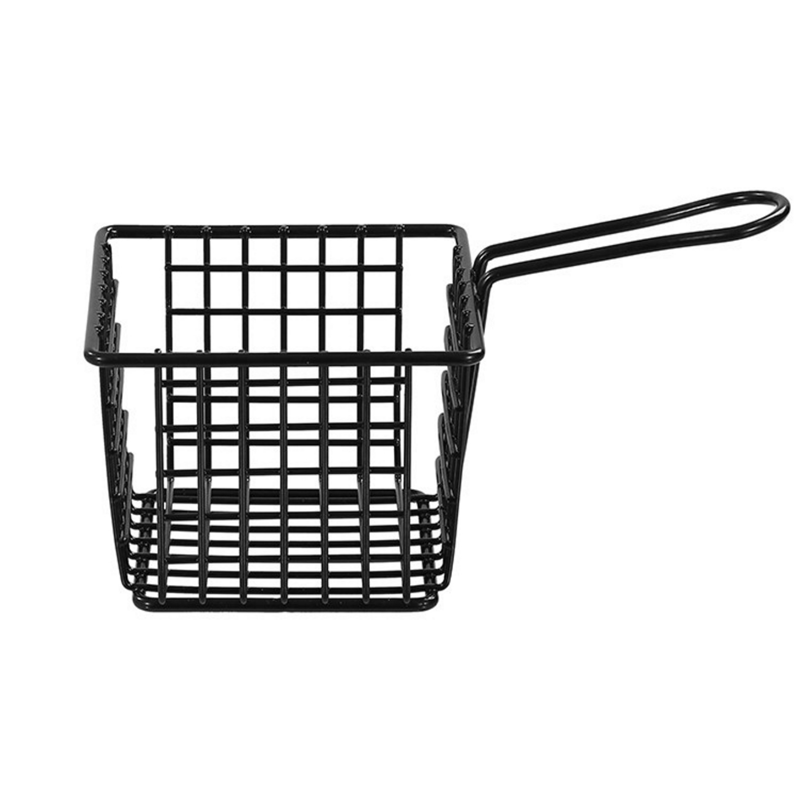 Boxsweden Mini Square Black Wire Serving Basket 18.2cm x 10cm x 9cm