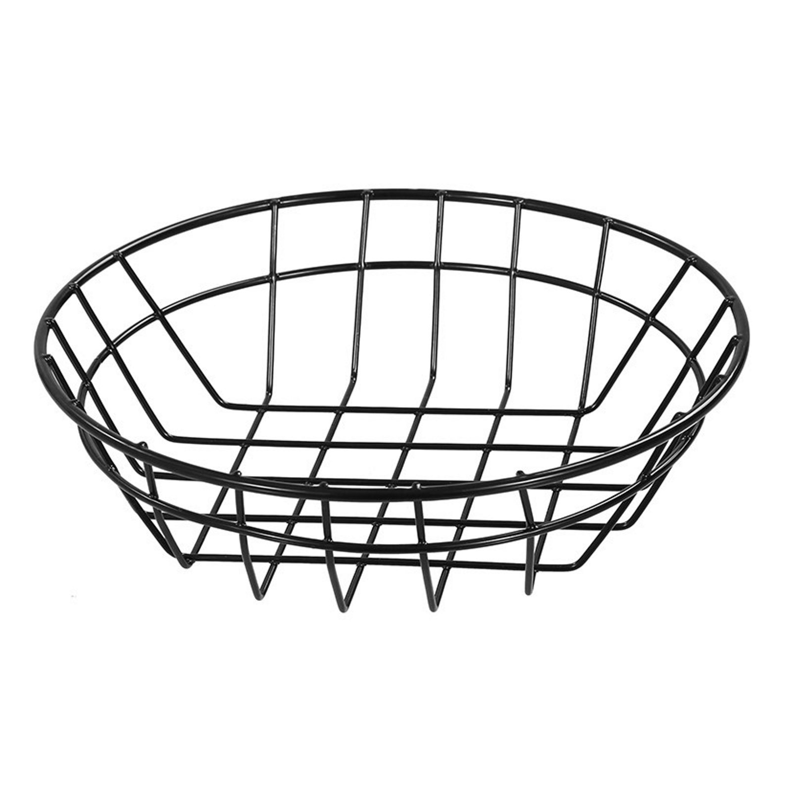 Boxsweden Round Black Wire Serving Basket 20cm x 5cm