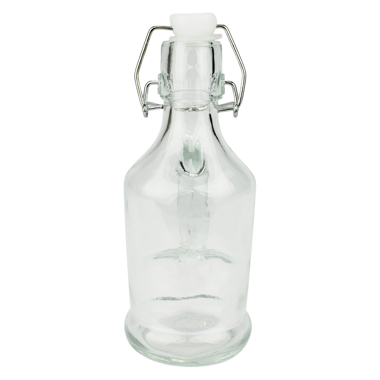 Glass Clip Lock Bottle with Handle 215ml