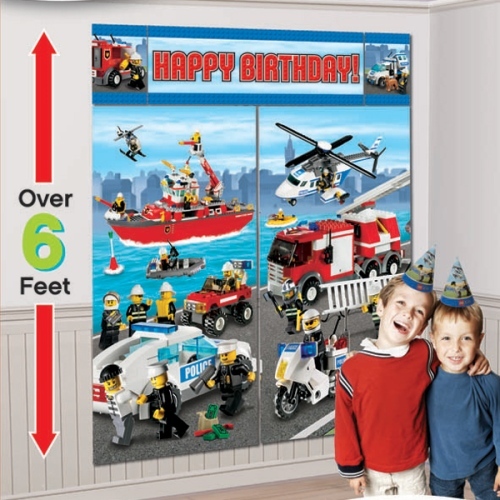 Lego City Scene Setter Wall Decorations