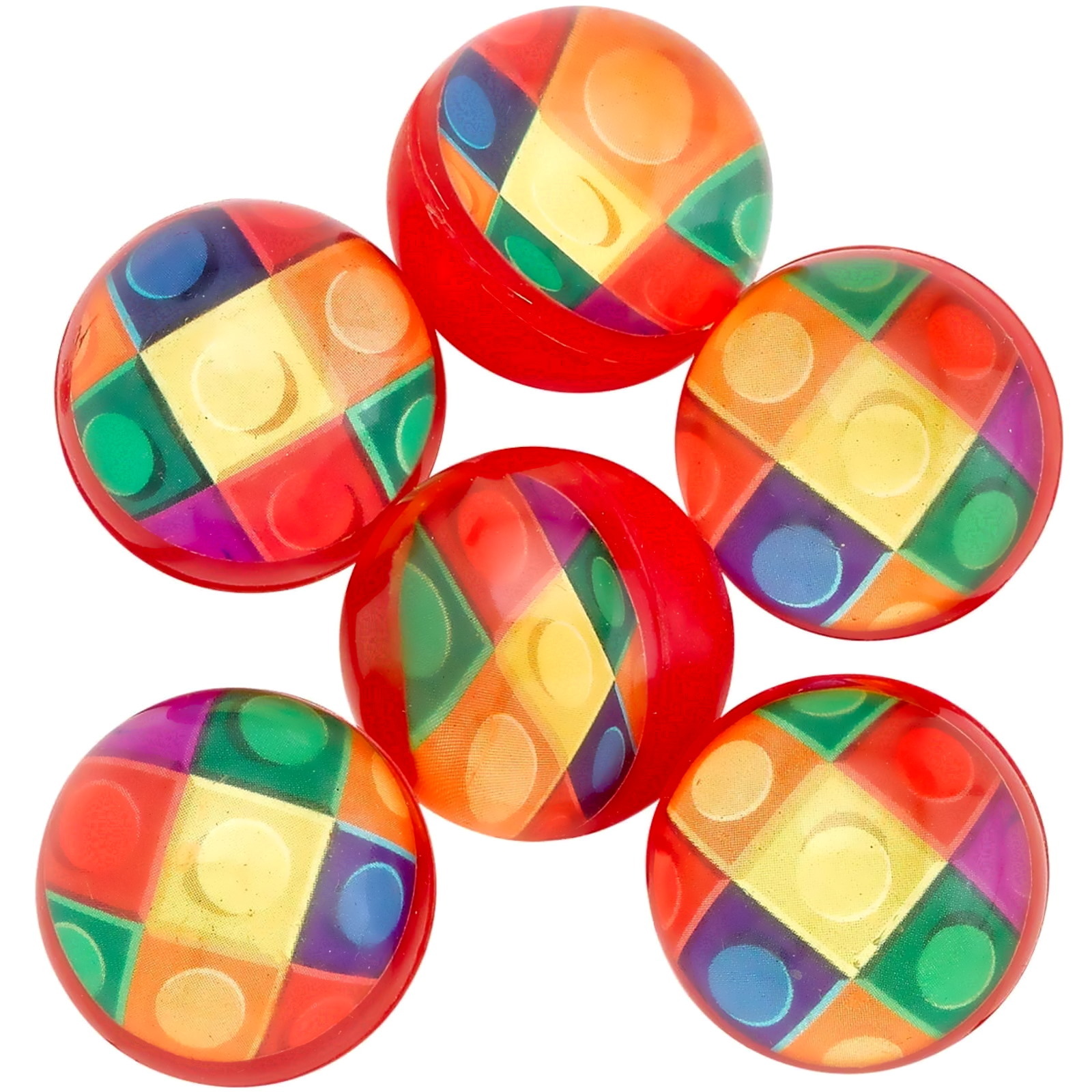 Block Mania Bounce Balls (Pack of 12)