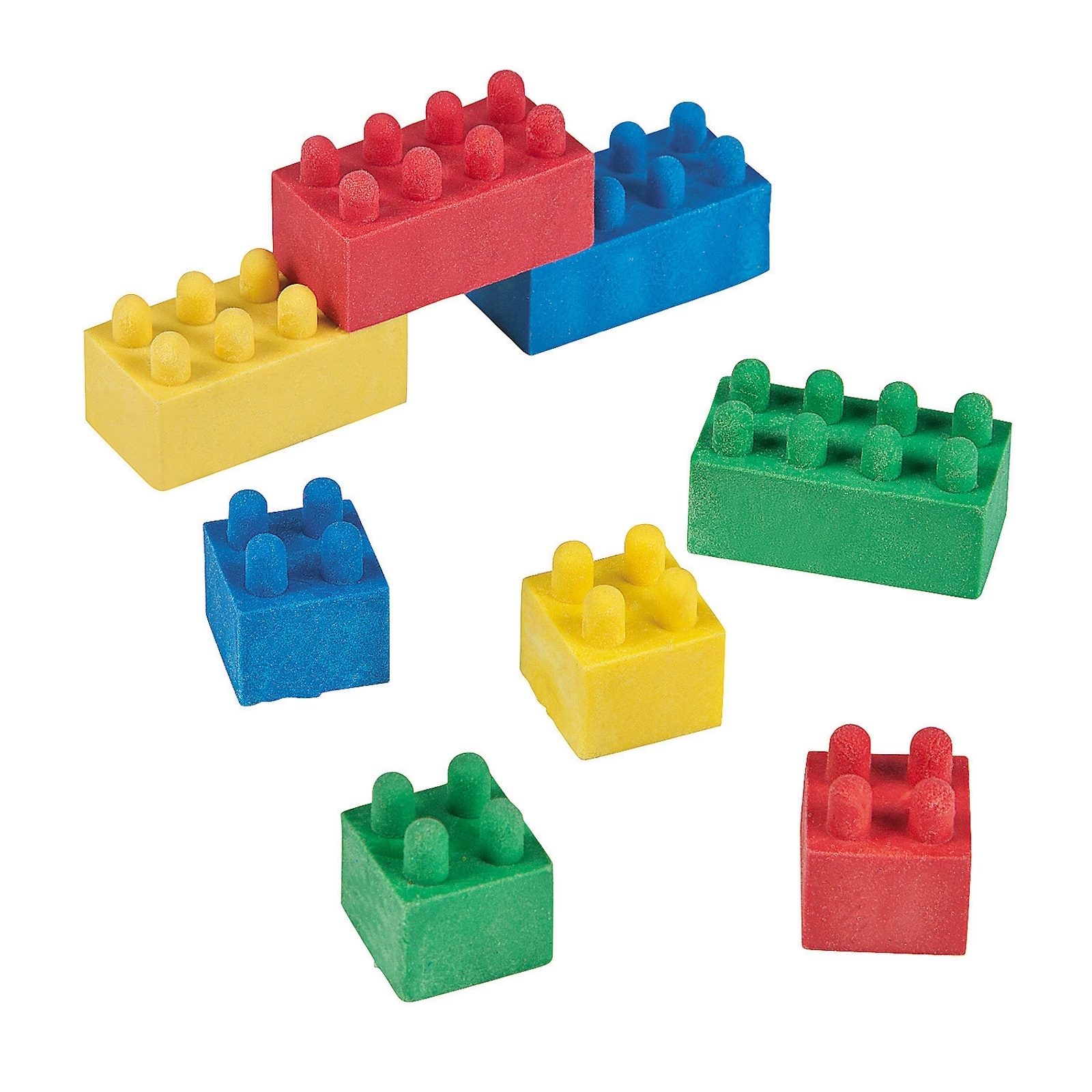 Block Party Erasers (Pack of 12)