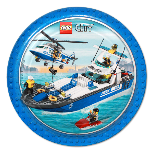 Lego City Small Paper Plates (Pack of 8)
