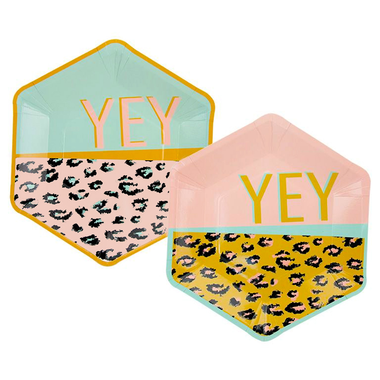Leopard Pizazz Large Paper Plates (Pack of 8)