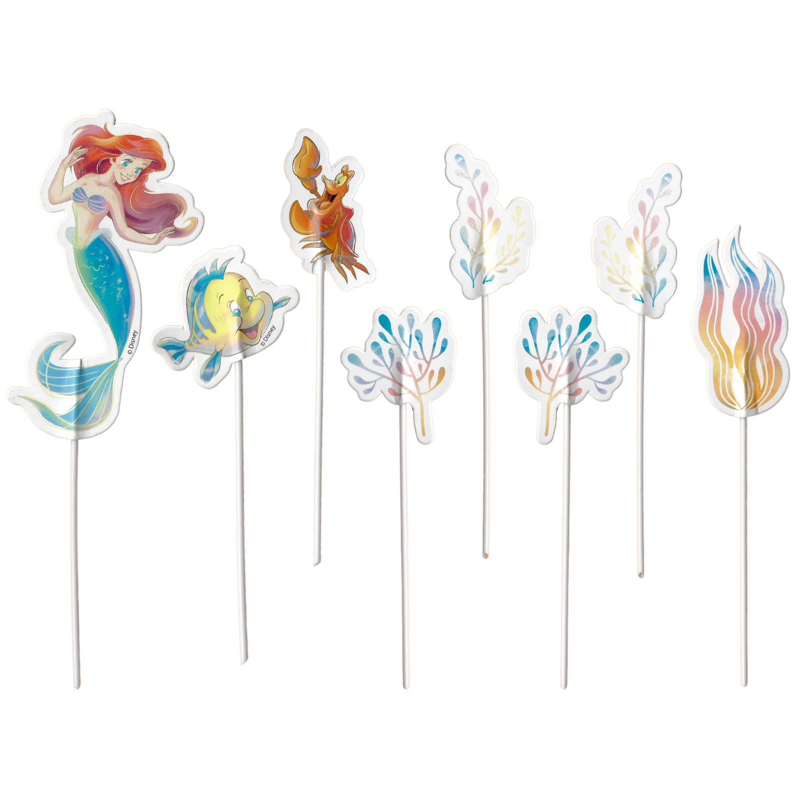 The Little Mermaid Cake Topper Kit (Pack of 8) 