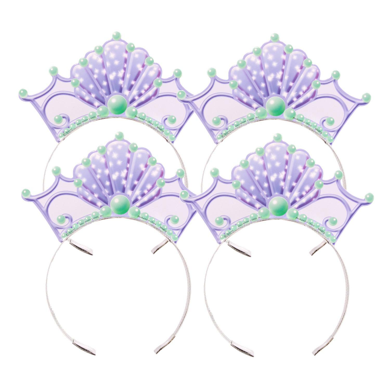 Ariel The Little Mermaid Sparkle Tiaras (Pack of 4)