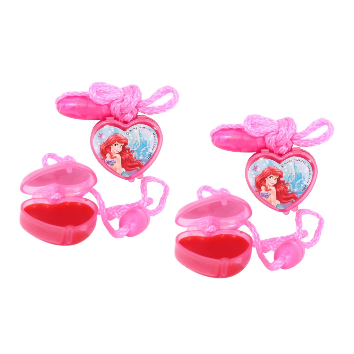Ariel The Little Mermaid Sparkle Lip Gloss Necklaces (Pack of 4)