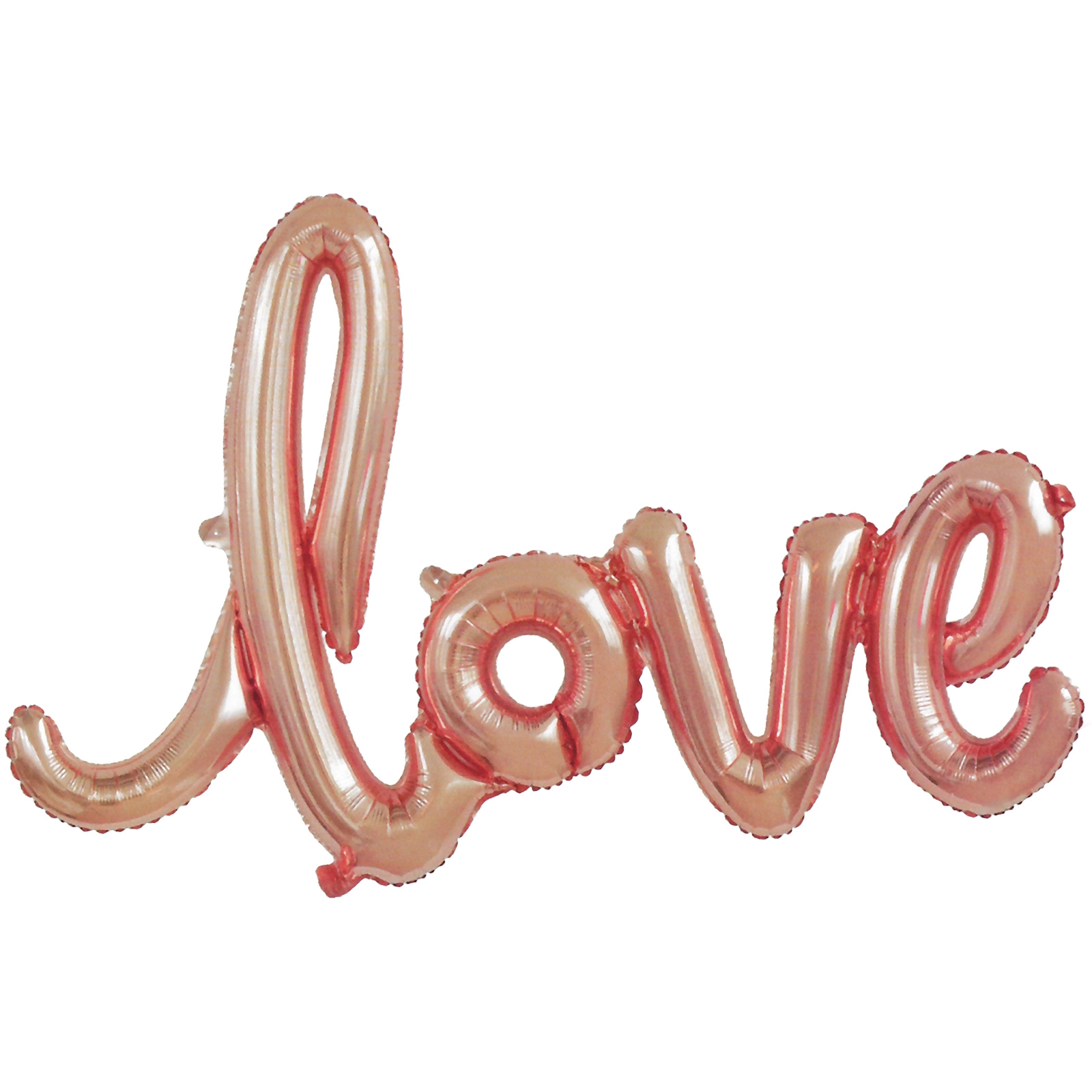 Rose Gold Love Air Fill Foil Balloon Banner 1.2m