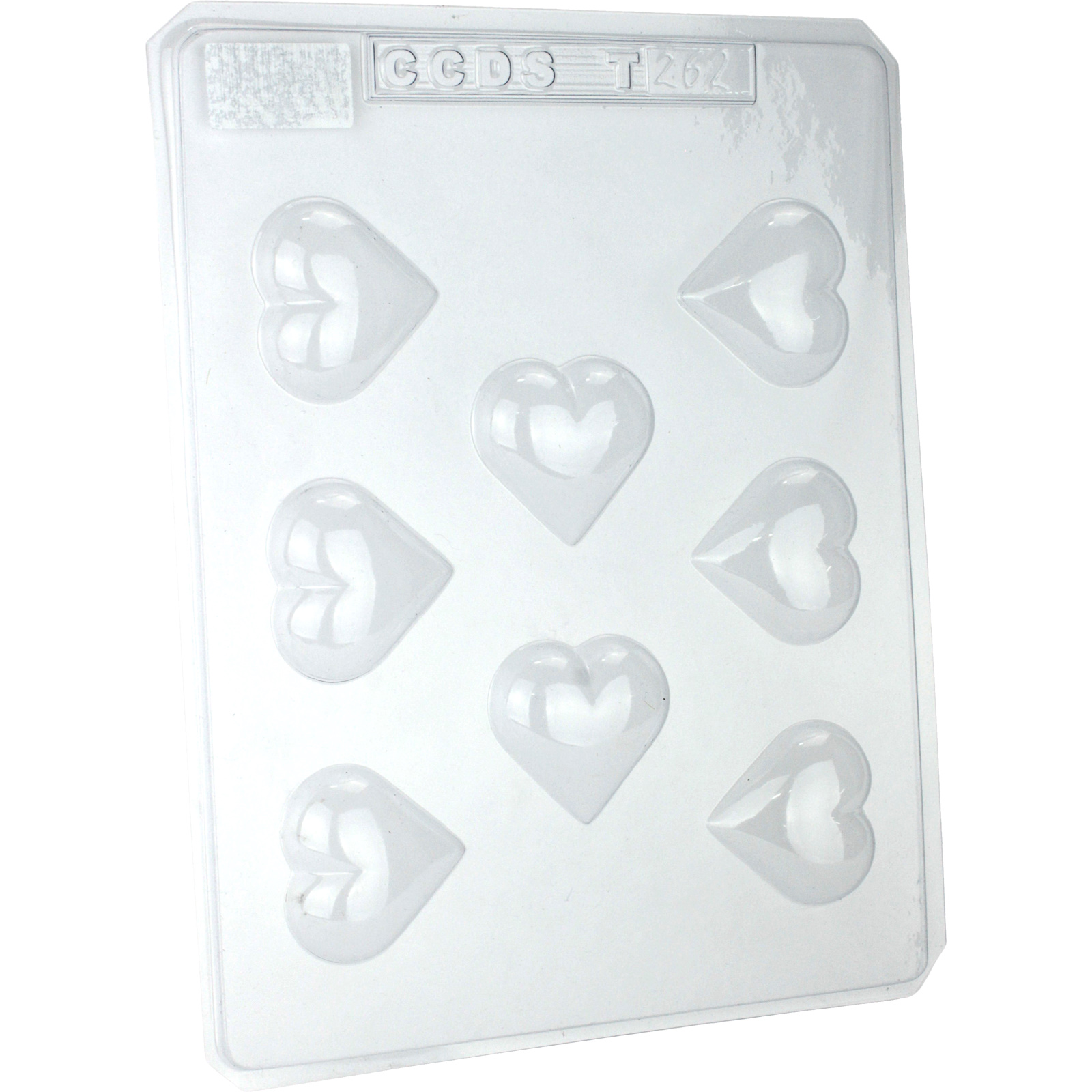 Love Heart Plastic Chocolate Moulds (1 Sheet) 