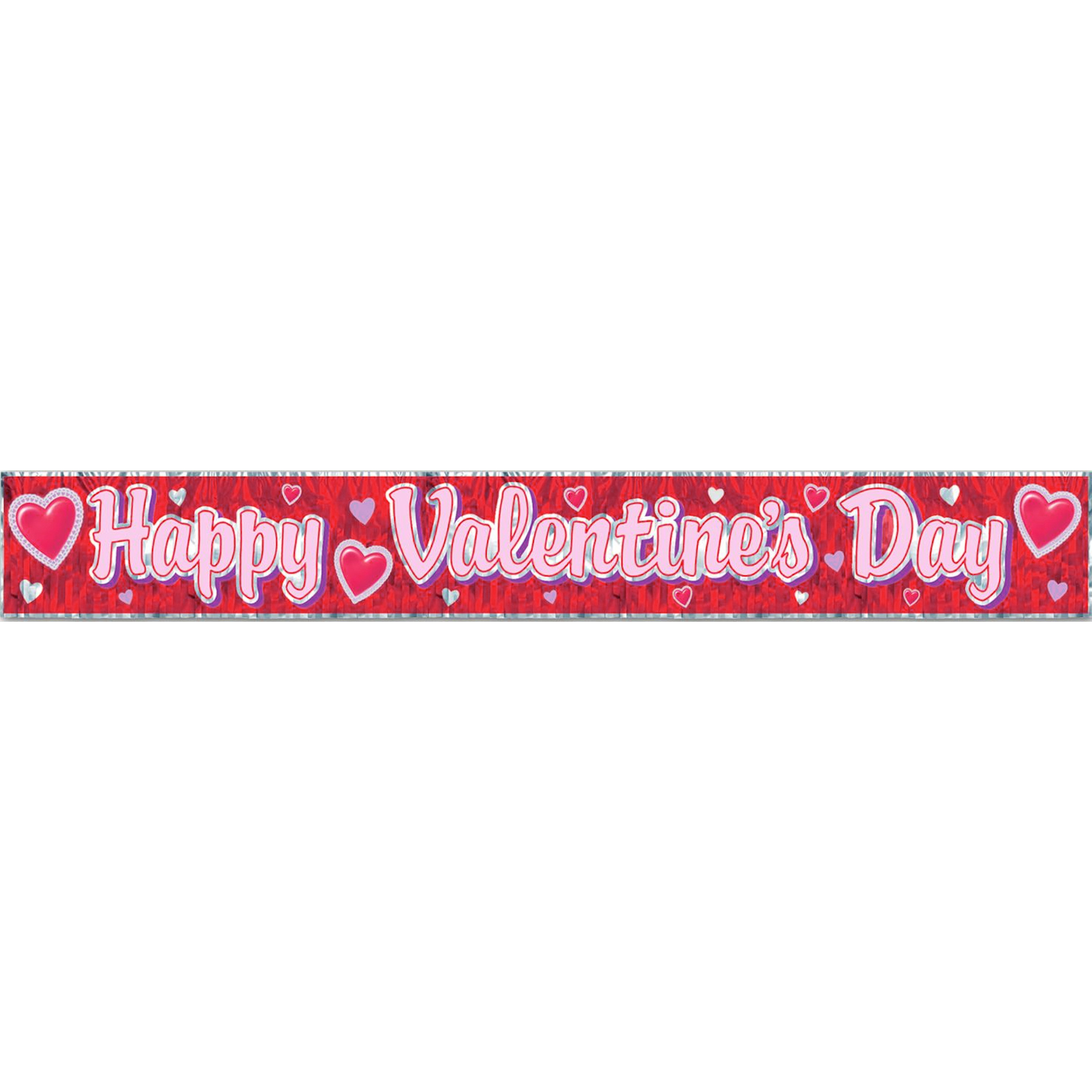 Happy Valentine's Day Foil Fringe Banner