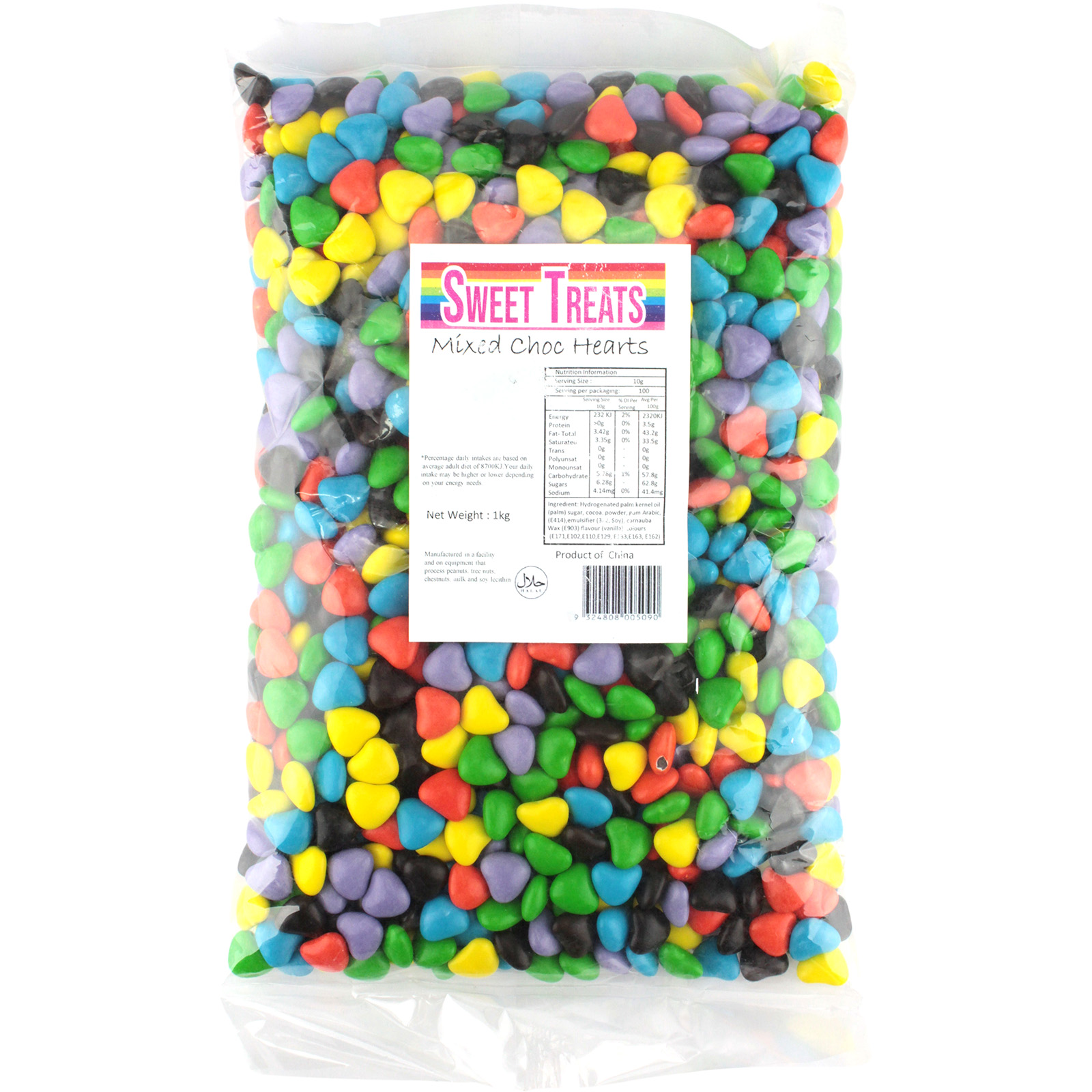 Mixed Chocolate Hearts (1kg)