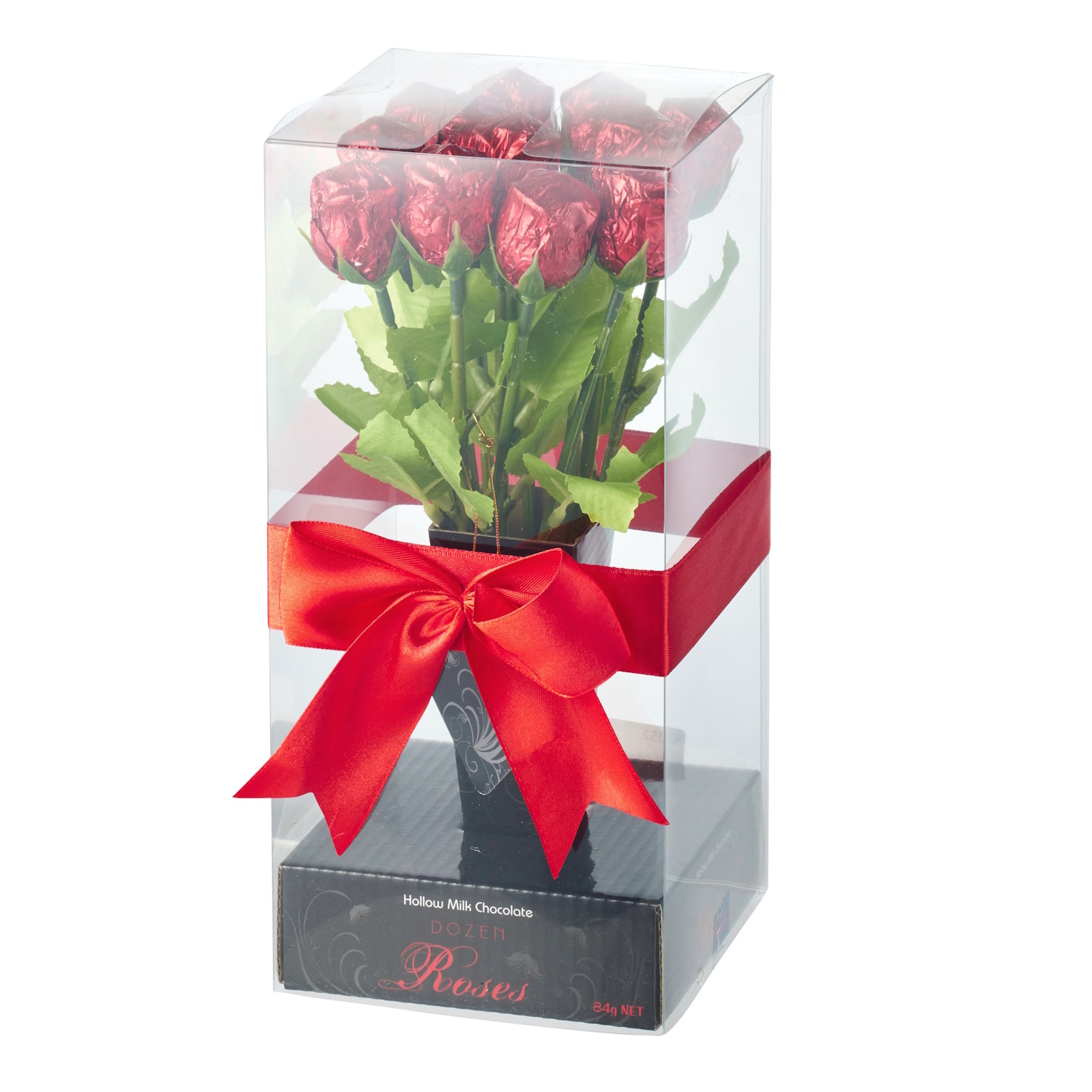 Dozen Milk Chocolate Red Roses (Box of 12)