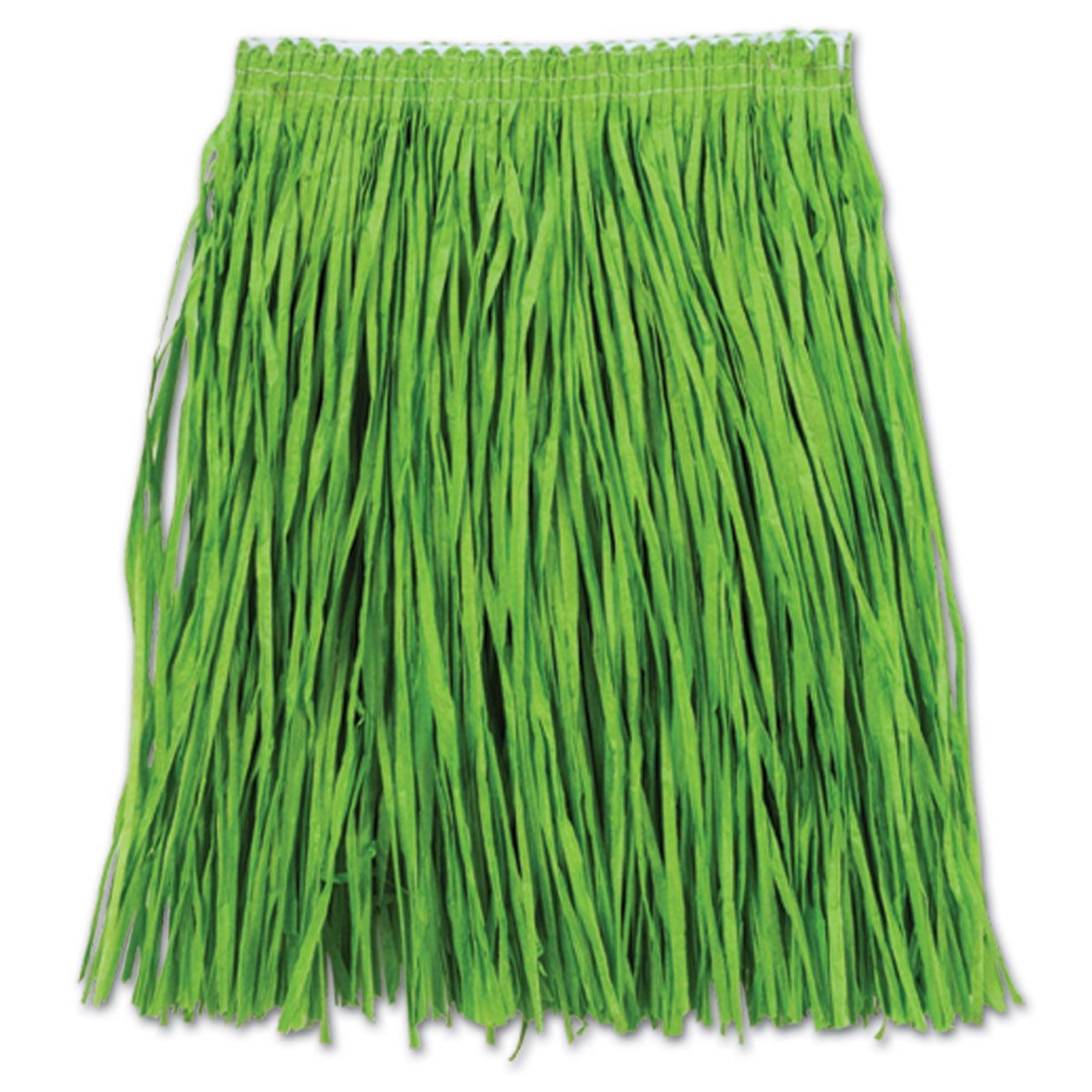 Adult Hawaiian Hula Mini Skirt - Green