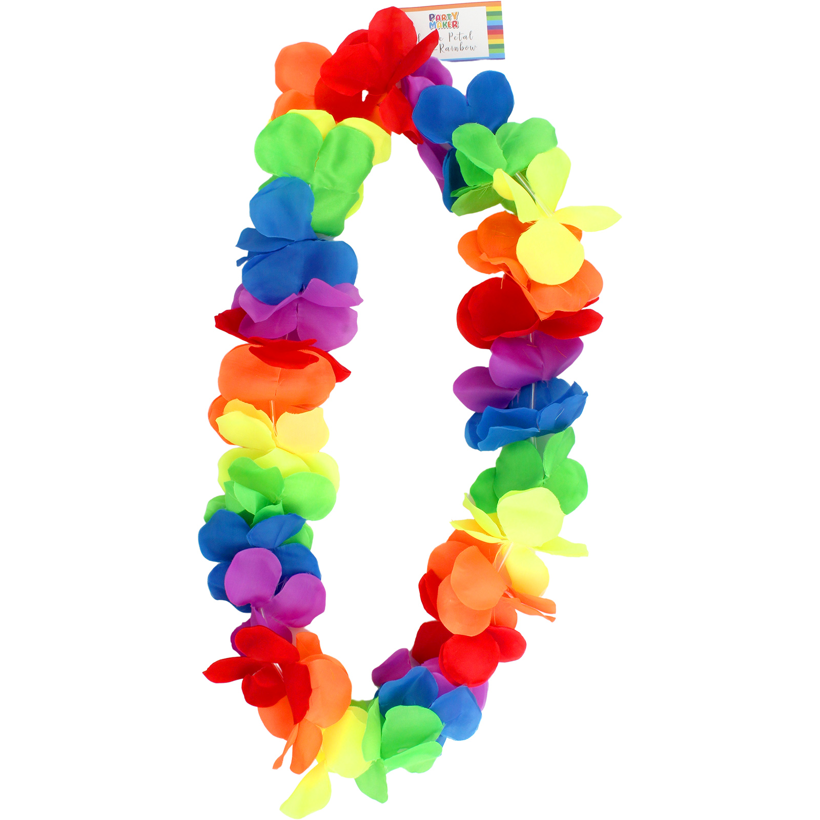 Rainbow Large Petal Tropical Lei 