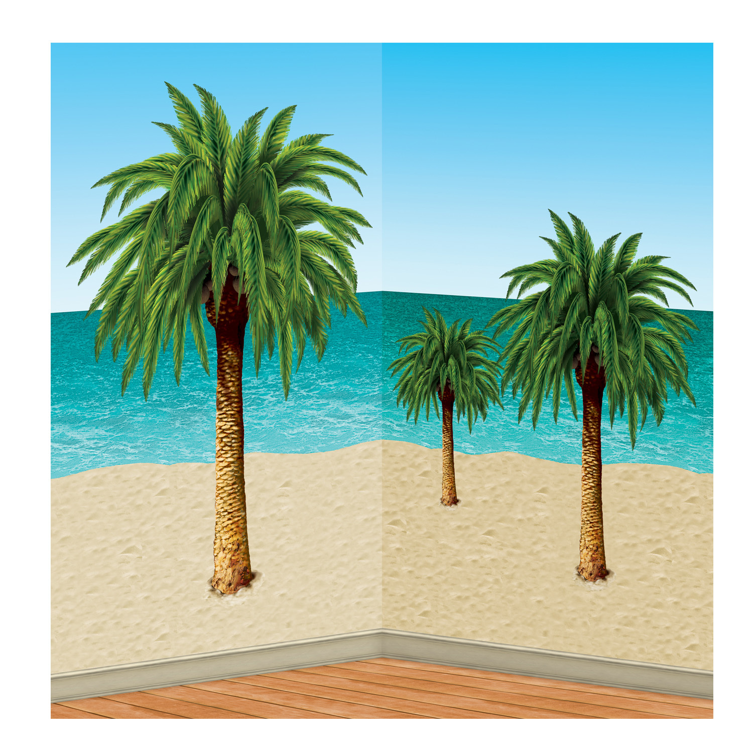Palm Tree Hawaiian Theme Scene Setter
