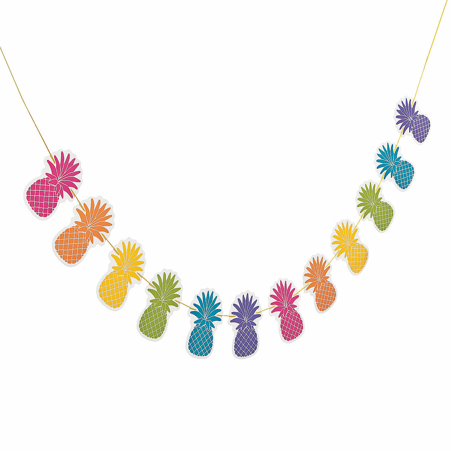 Bright Pineapple Garland Banner
