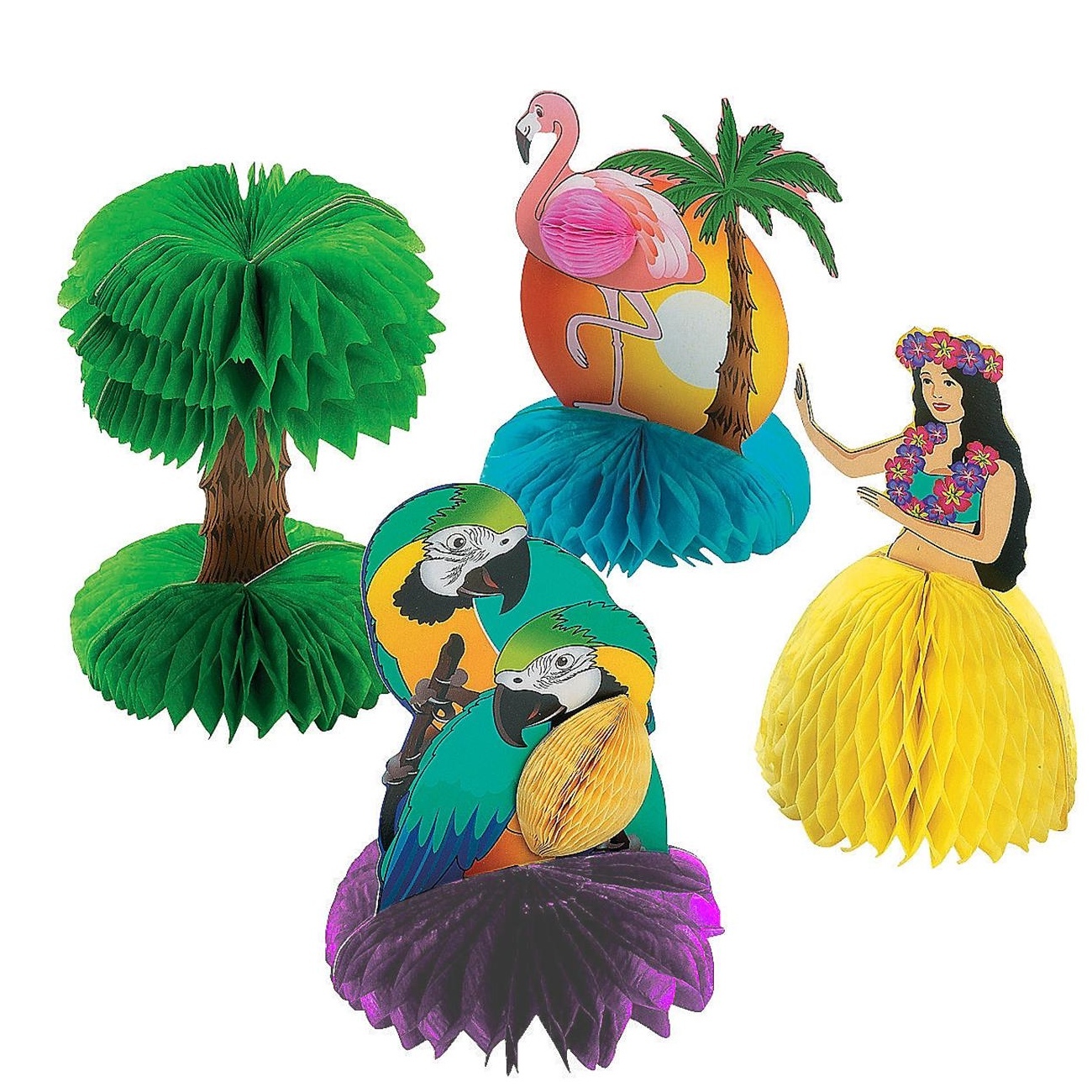 Hawaiian Luau Mini Centrepieces (Pack of 12)