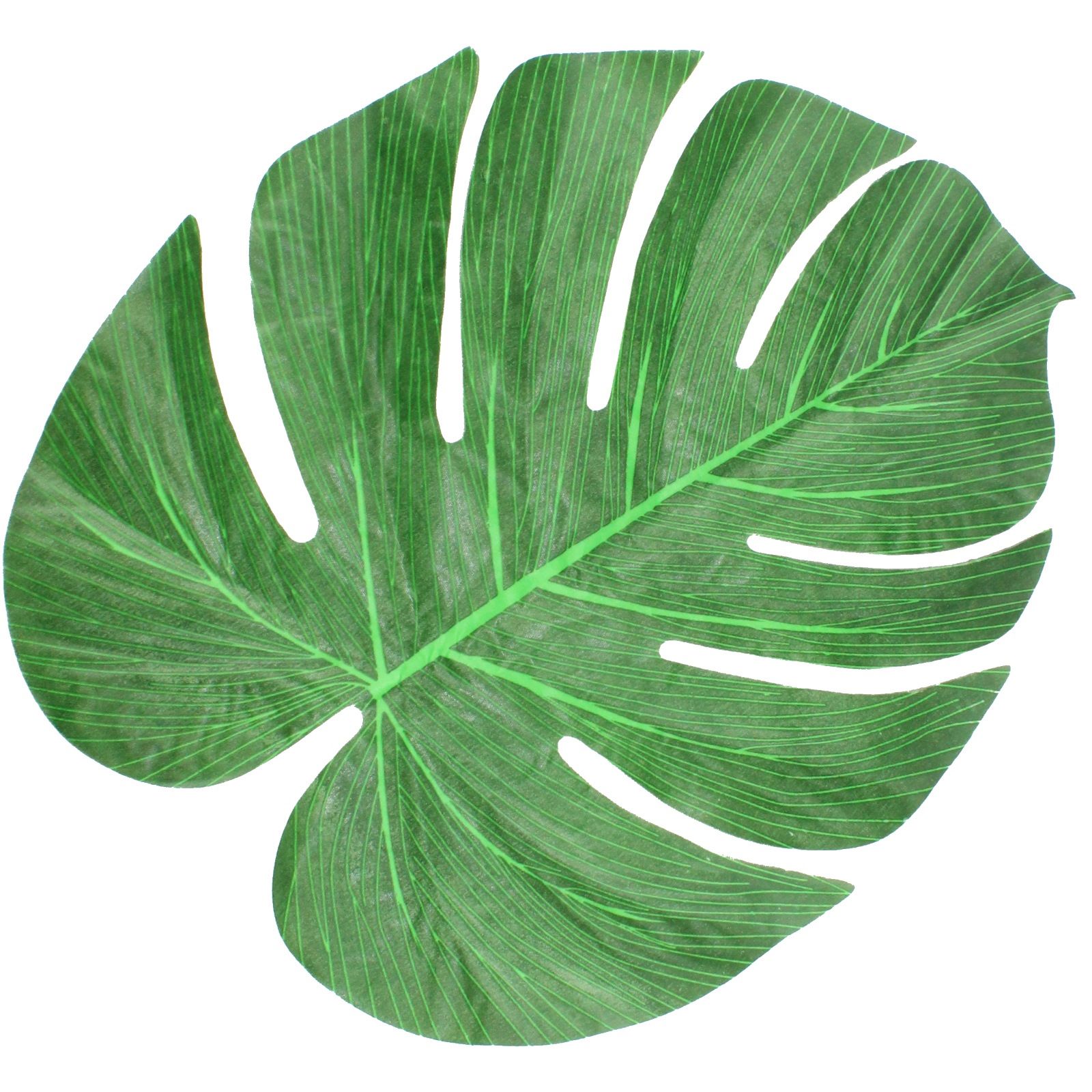 Polyester Tropical Palm Leaves 33cm (Pack of 12)
