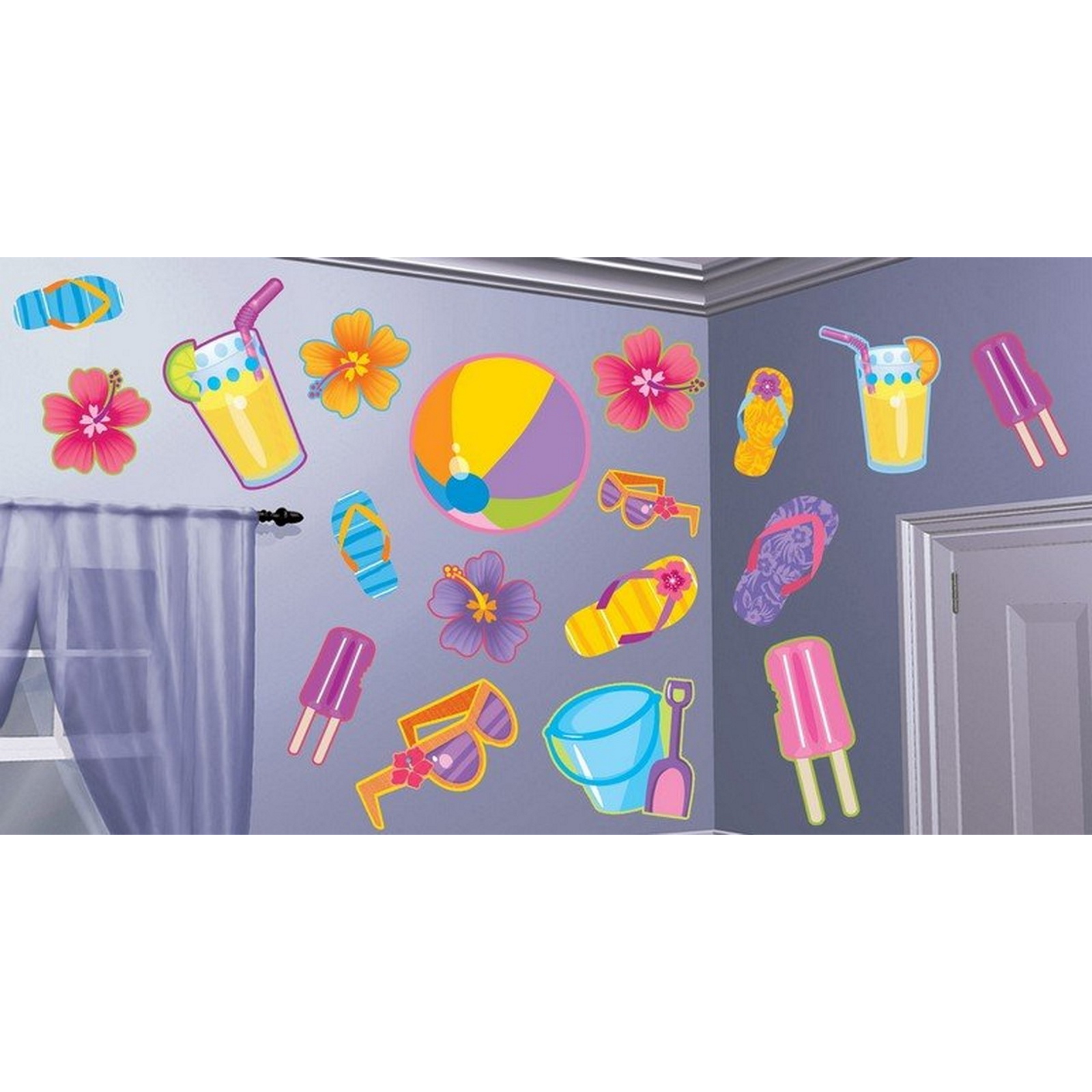 Summer Fun Cutout  Wall Decorations (Pack of 30)