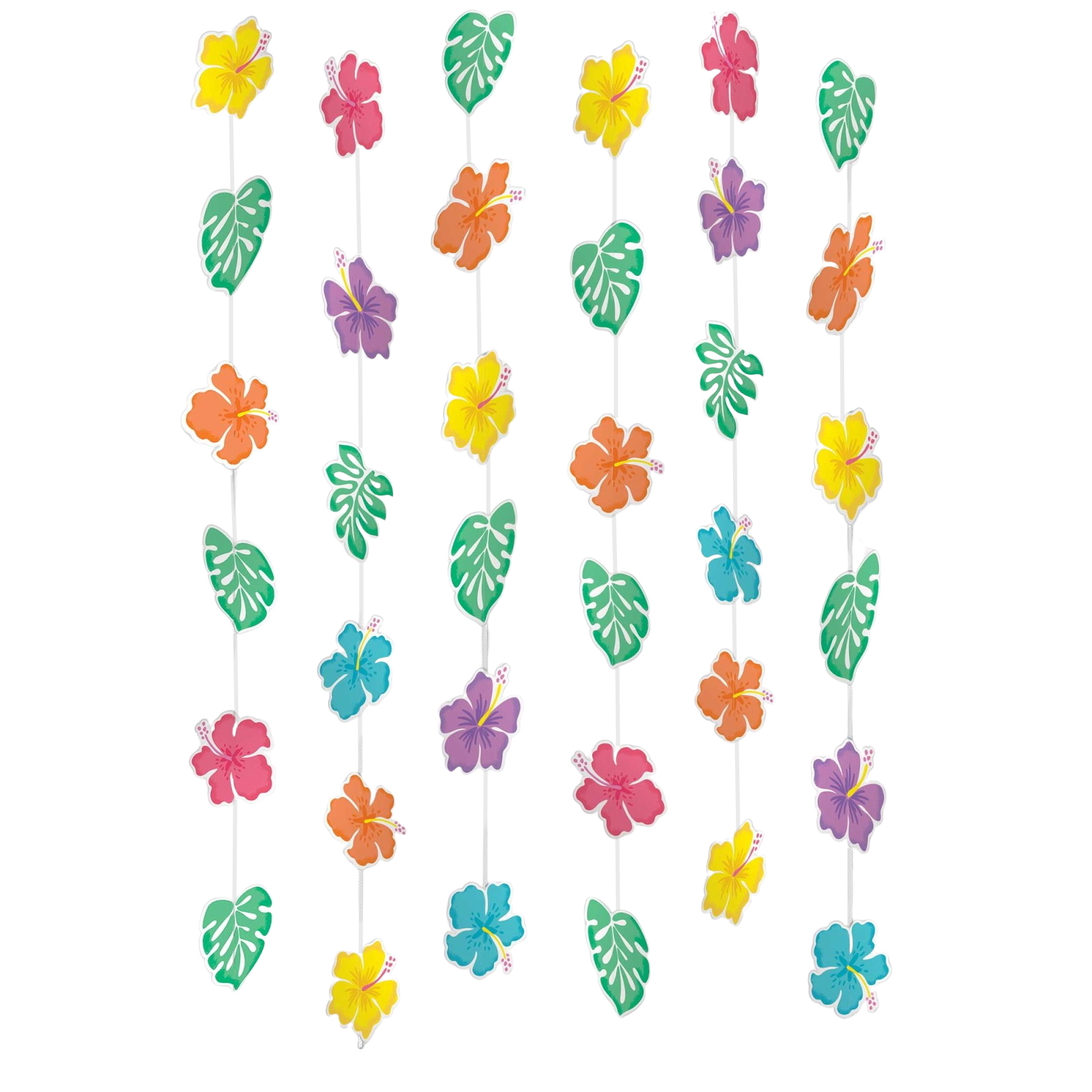 Summer Hibiscus String Decorations (Pack of 6) 