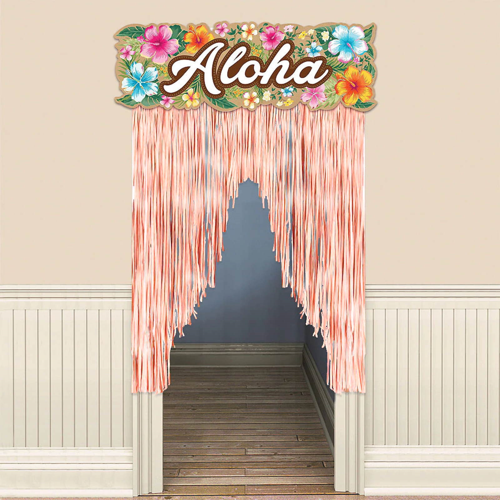 Aloha Artificial Plastic Raffia Door Curtain