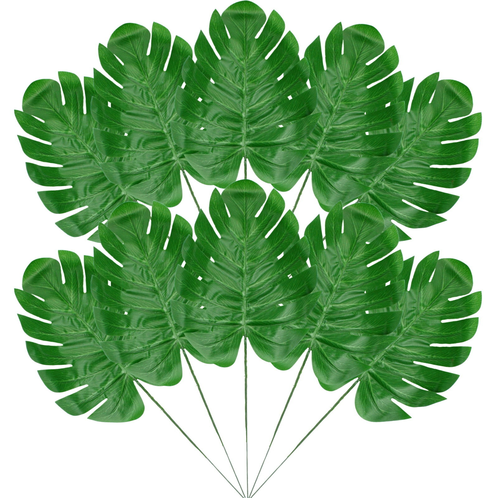 Artificial Tropical Palm Leaves With Wire 20cm (Pack of 10)