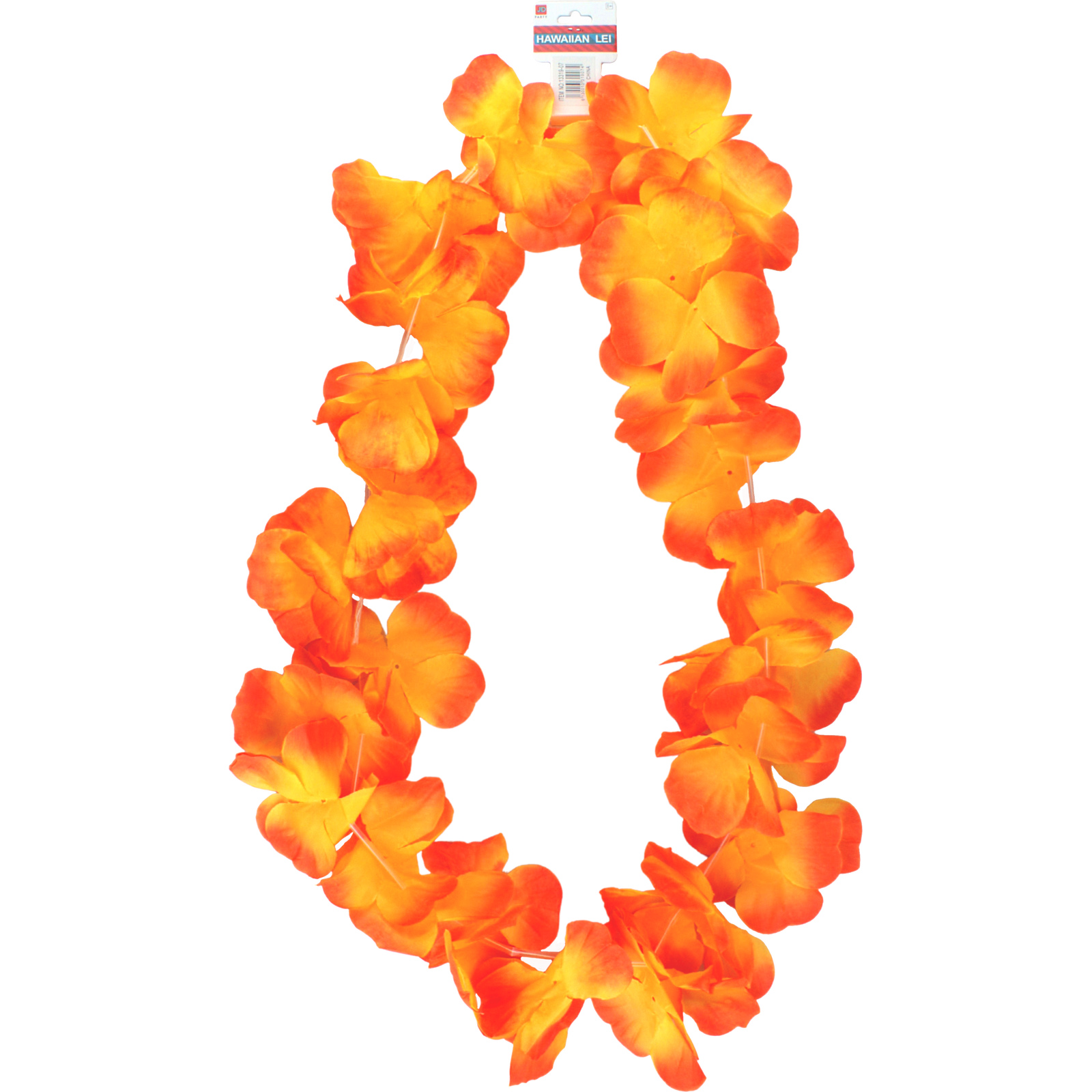 Orange and Yellow Large Petal Tropical Lei