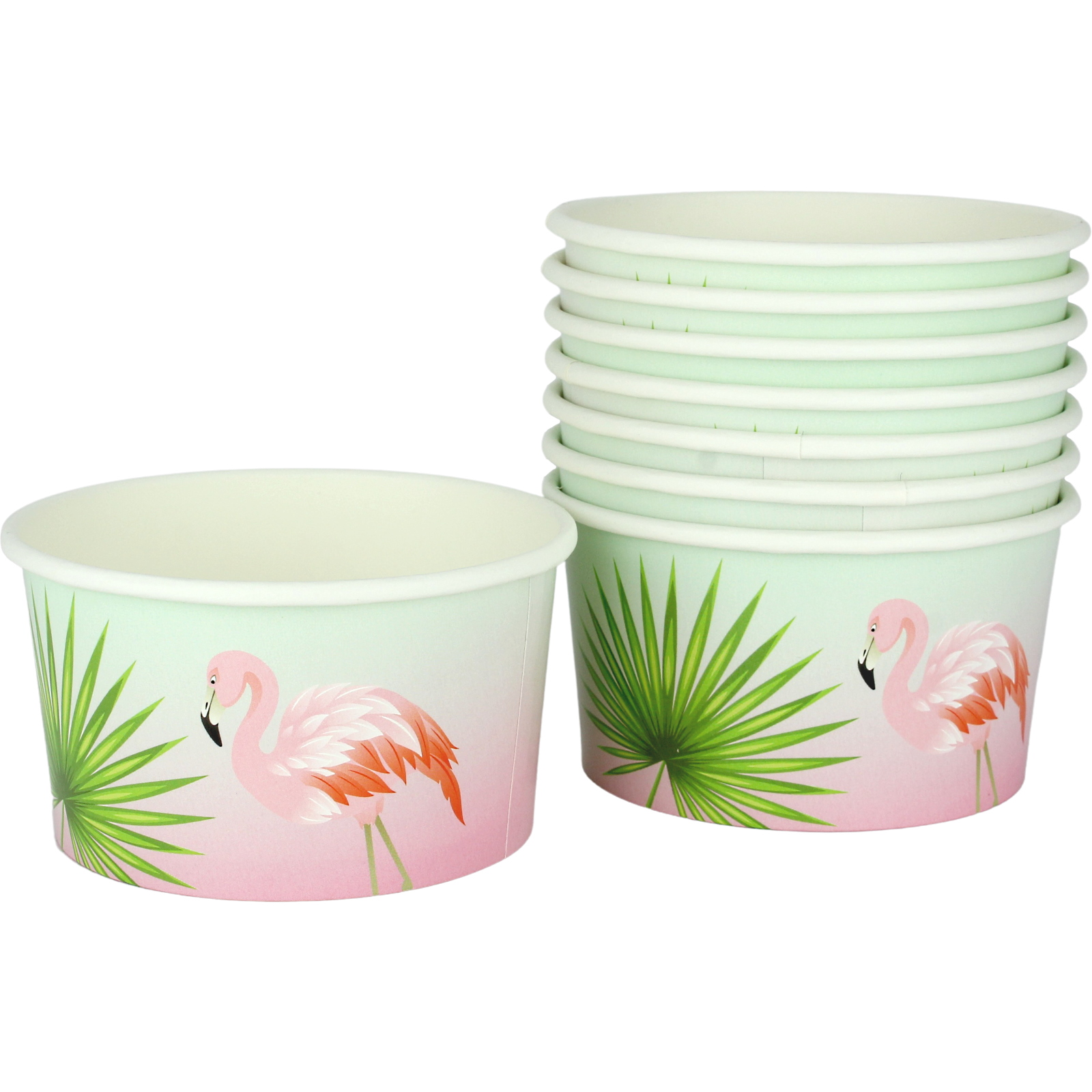Flamingo Tropicana Paper Treat Cups (Pack of 8) 