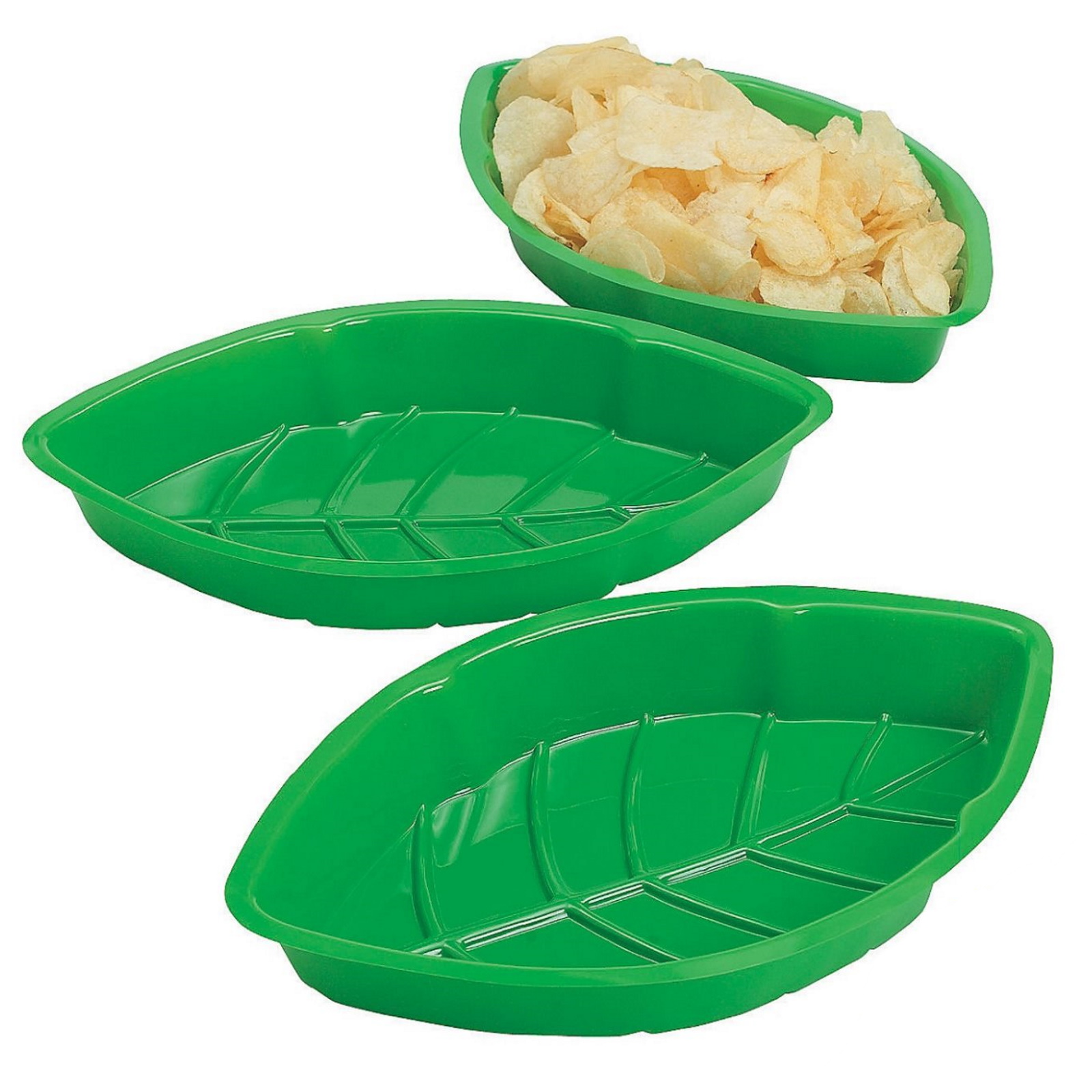 Plastic Palm Leaf Trays (Pack of 12)